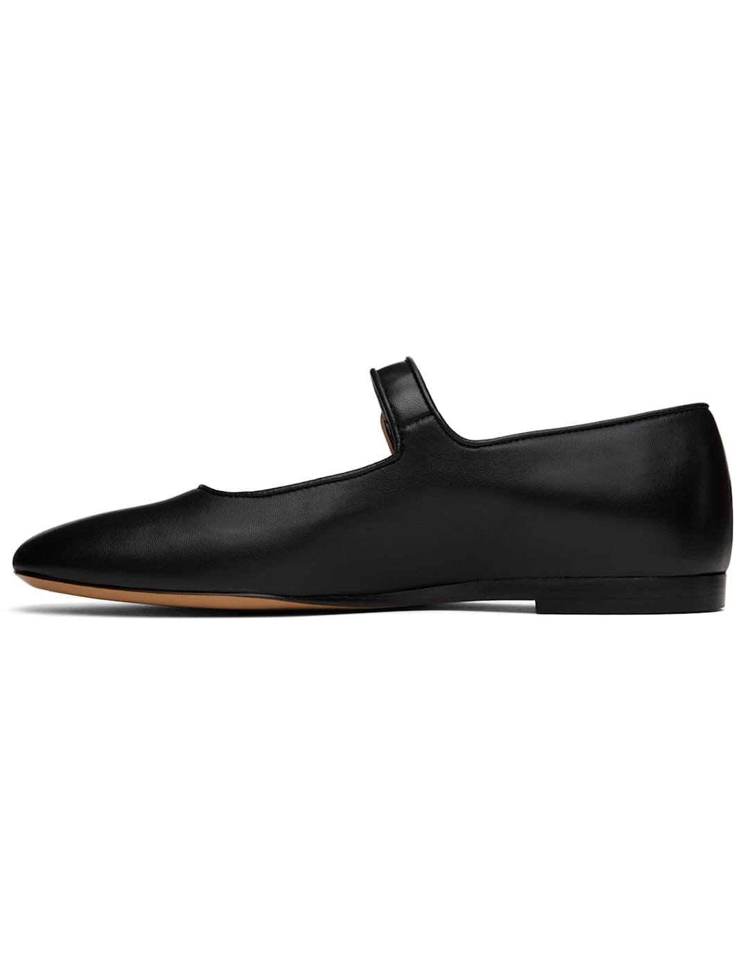 Black Mary-Jane Ballerina Flats - 3