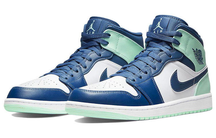 Air Jordan 1 Mid 'Blue Mint' 554724-413 - 3