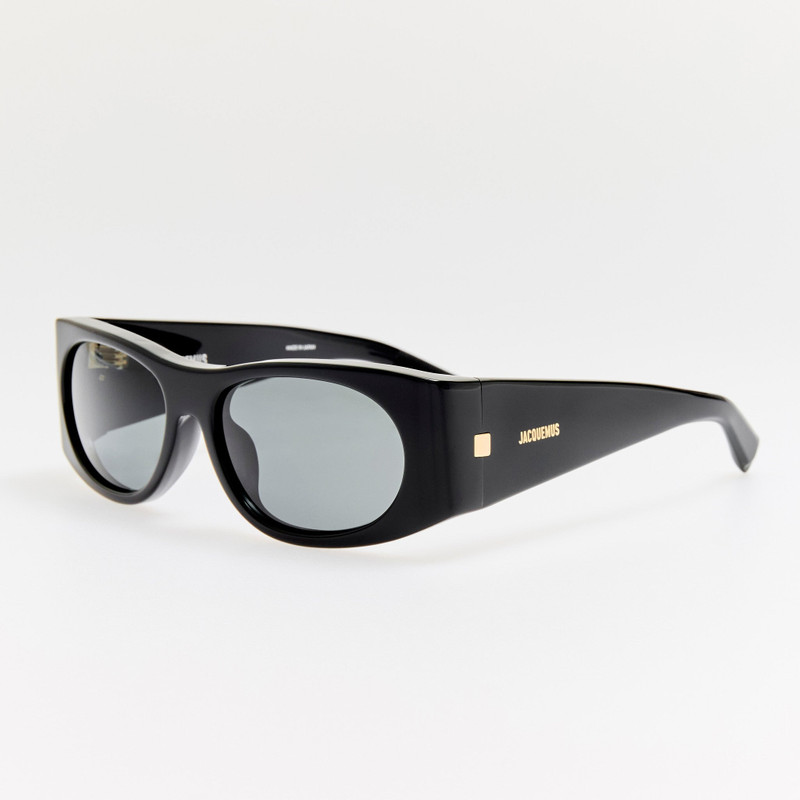 LINDA FARROW Plage Sunglasses in Black and Grey outlook