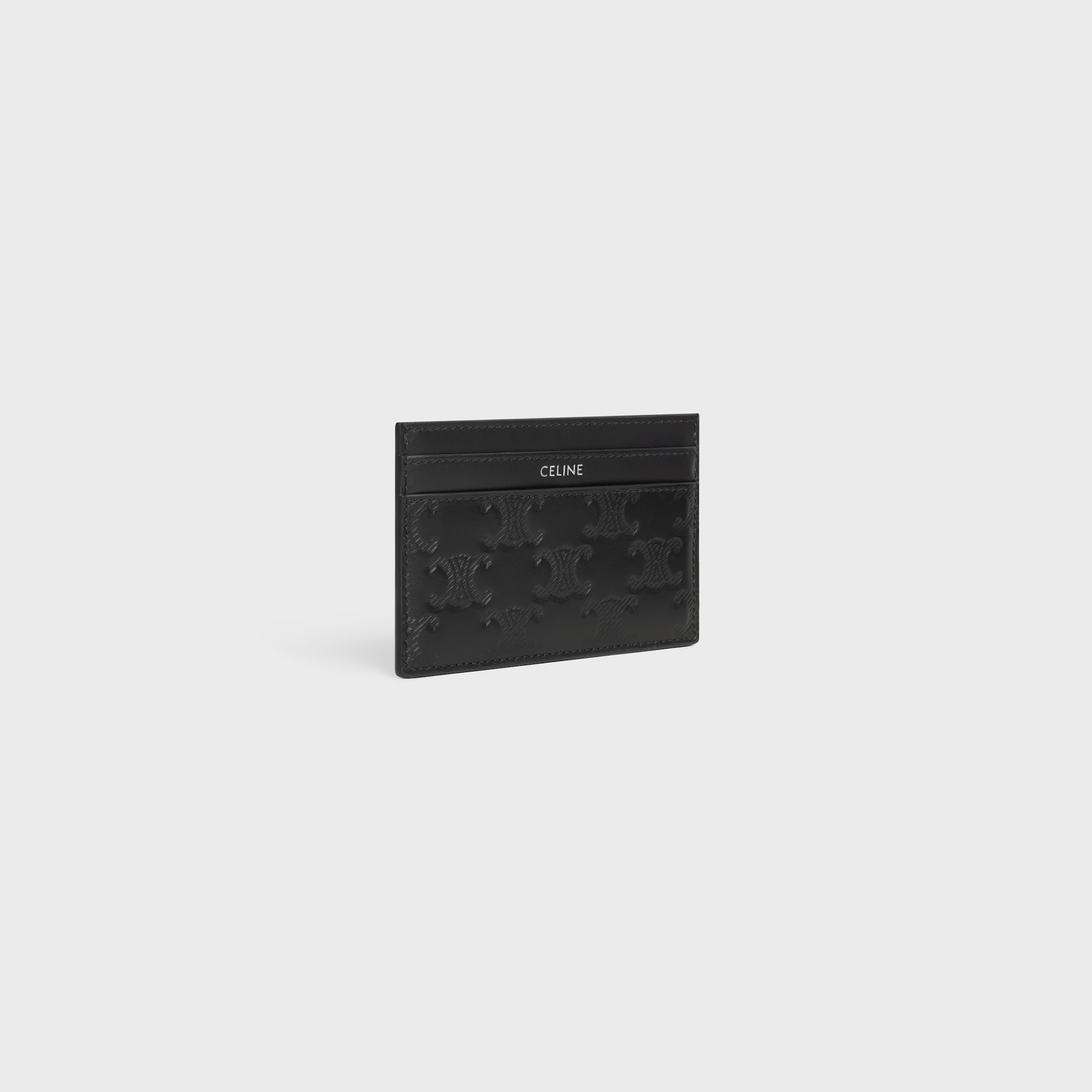 MEDIUM CARD HOLDER IN Calfskin with triomphe embossed - 2