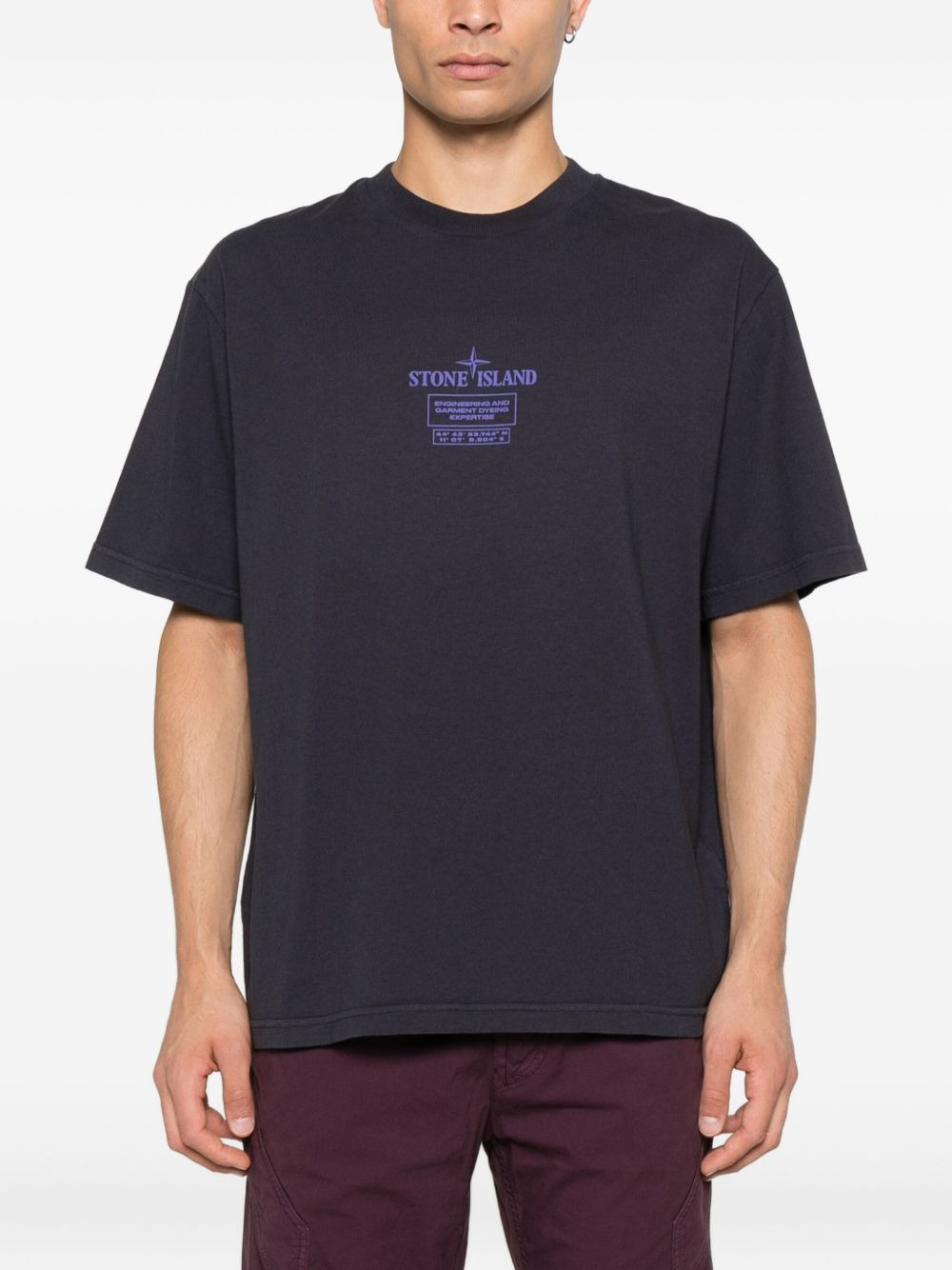 2100037 Combed cotton logo-plaque T-shirt - 3