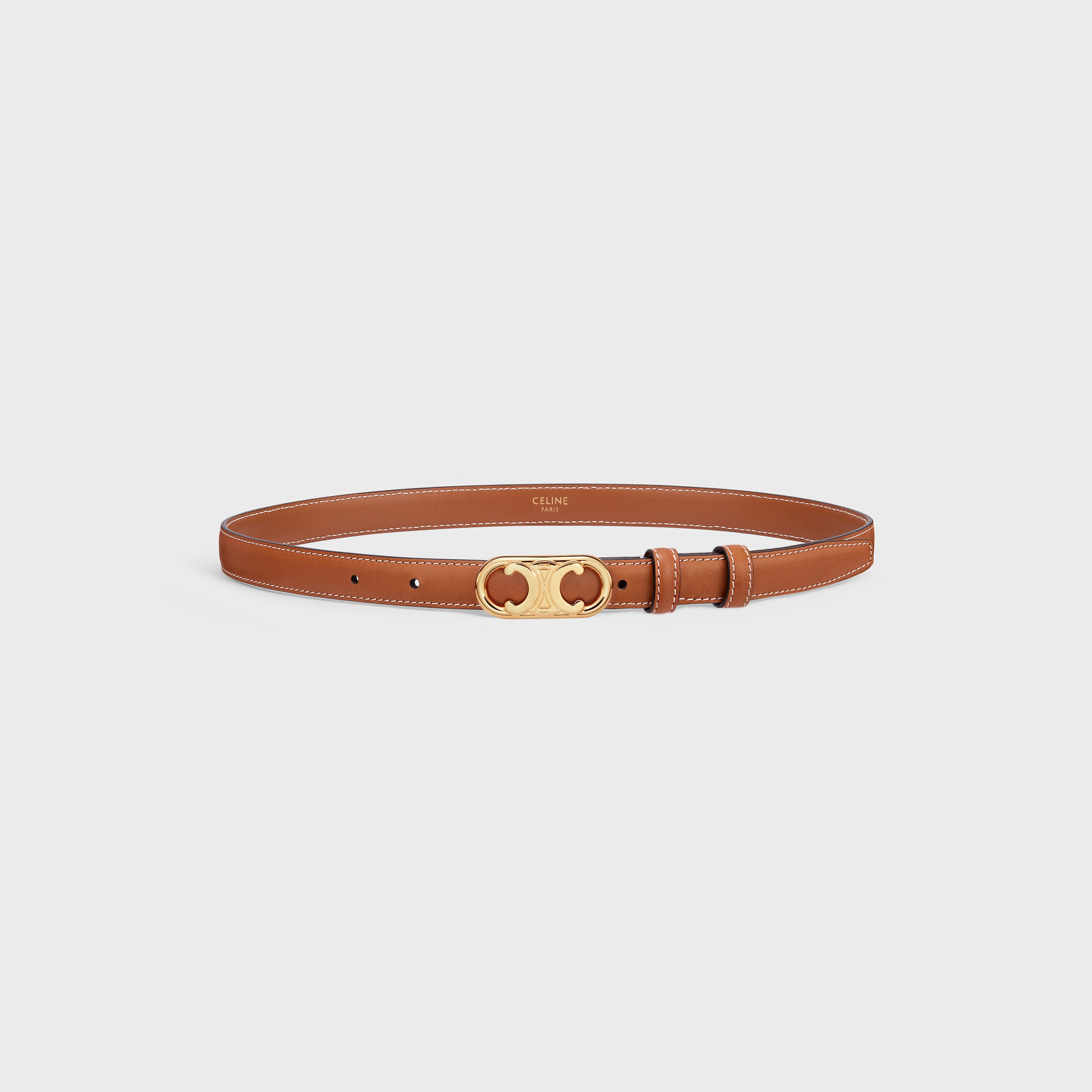 SMALL MAILLON TRIOMPHE BELT in Natural Calfskin - 3