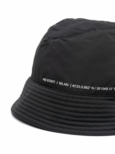 Neil Barrett metal detail bucket hat outlook