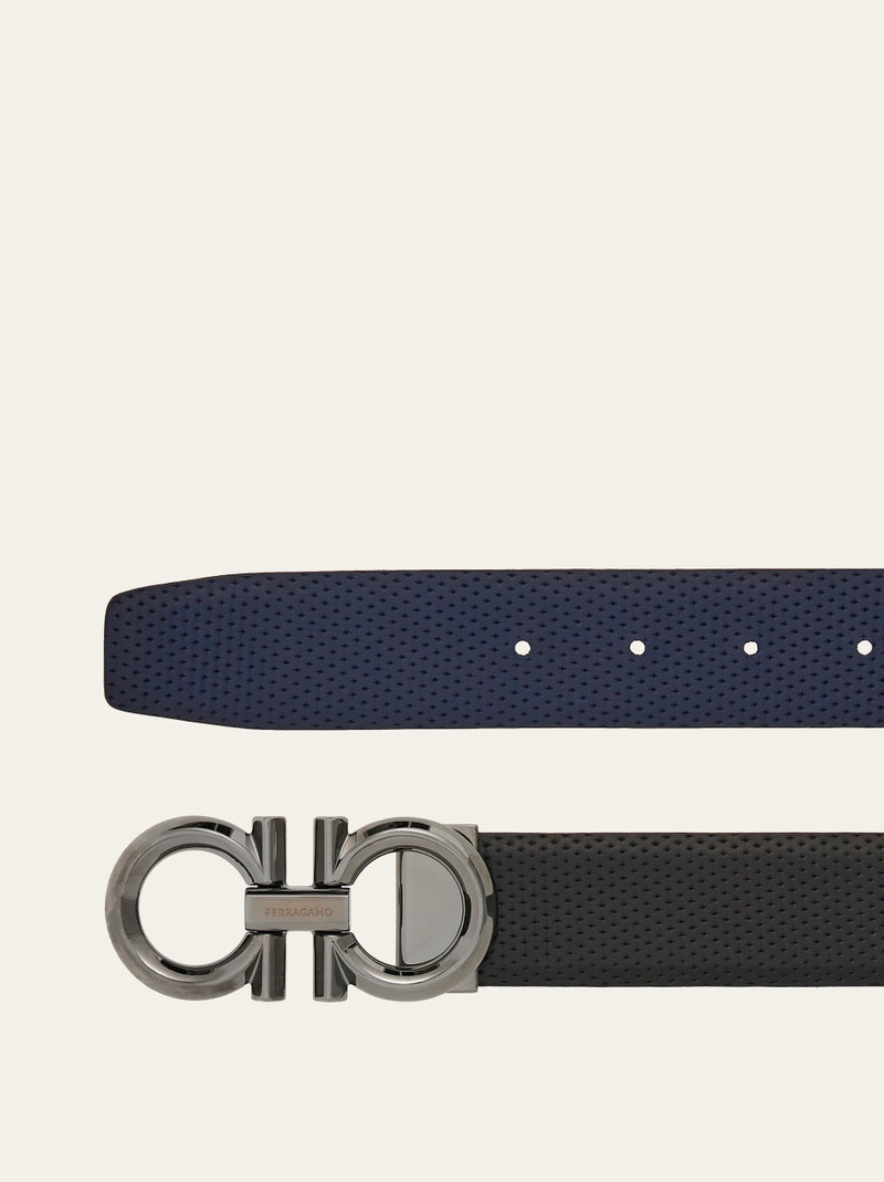 FERRAGAMO Reversible and adjustable Gancini belt outlook
