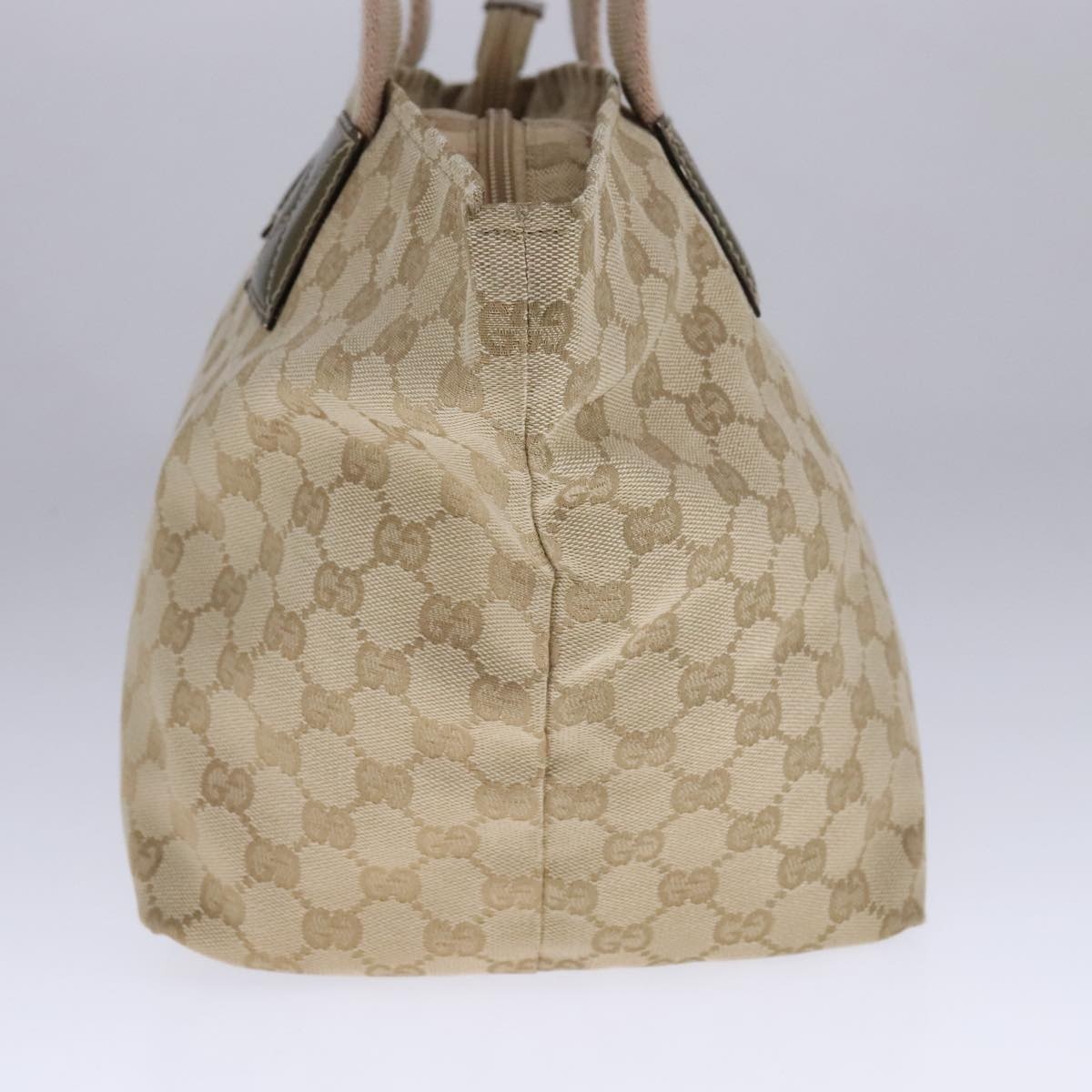 GUCCI GG Canvas Sherry Line Tote Bag Beige Gold Pink - 4