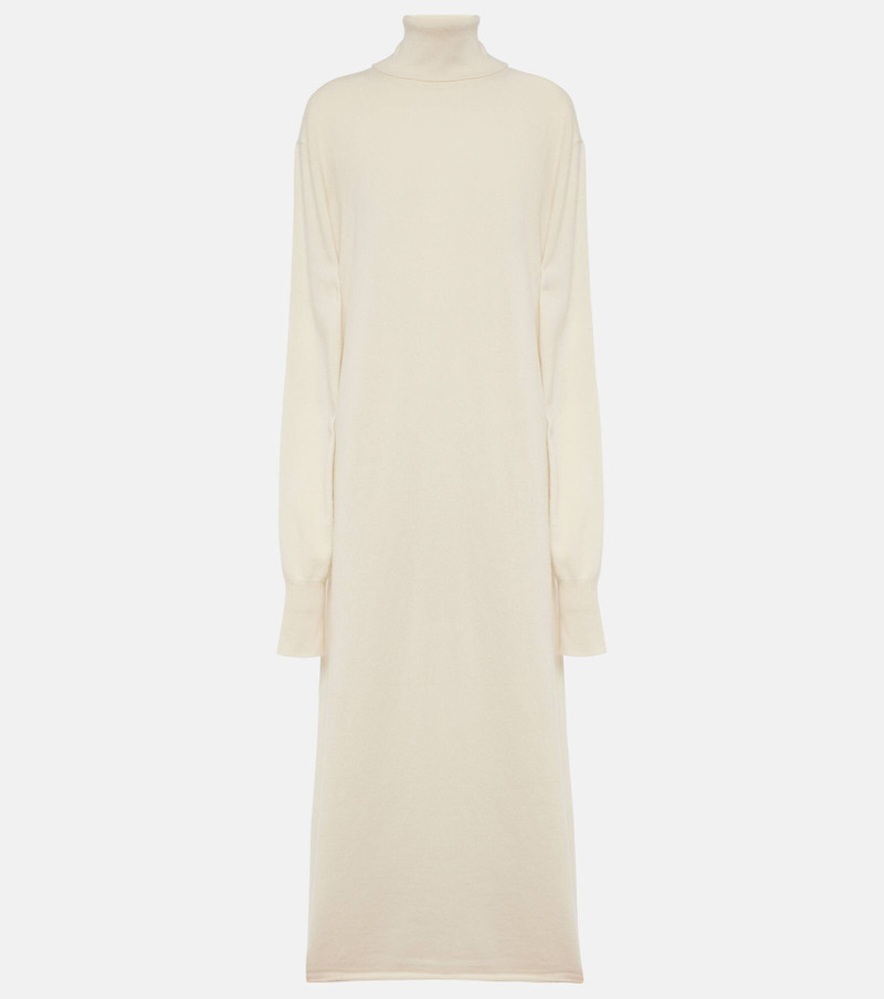 Knitted cashmere midi dress - 1