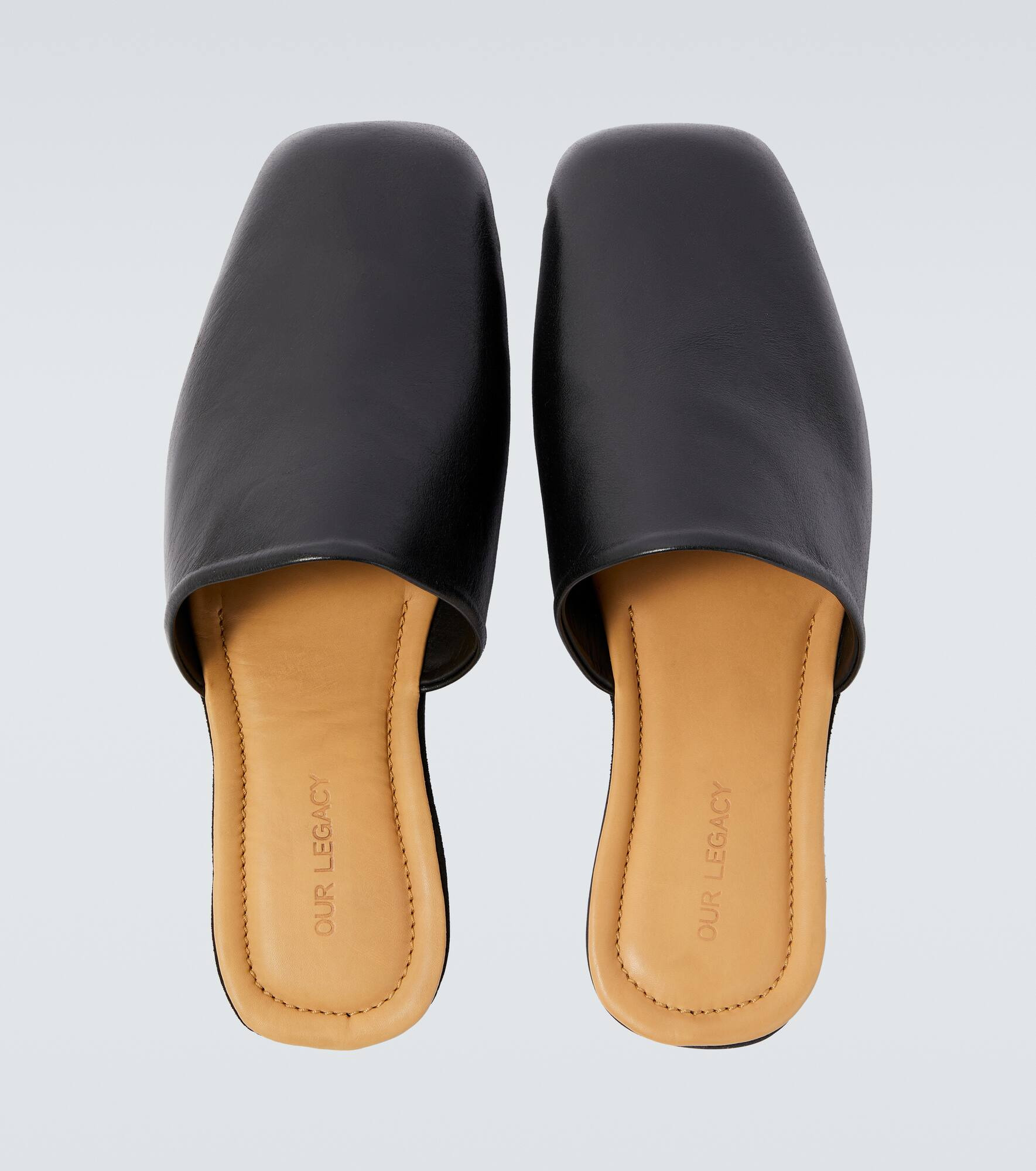 Cigarr leather mules - 4