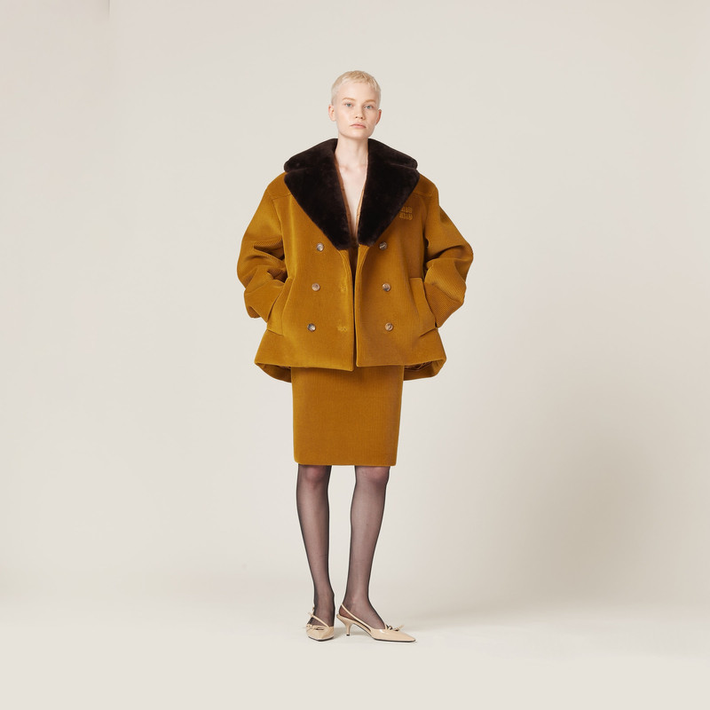 Corduroy blouson jacket 1