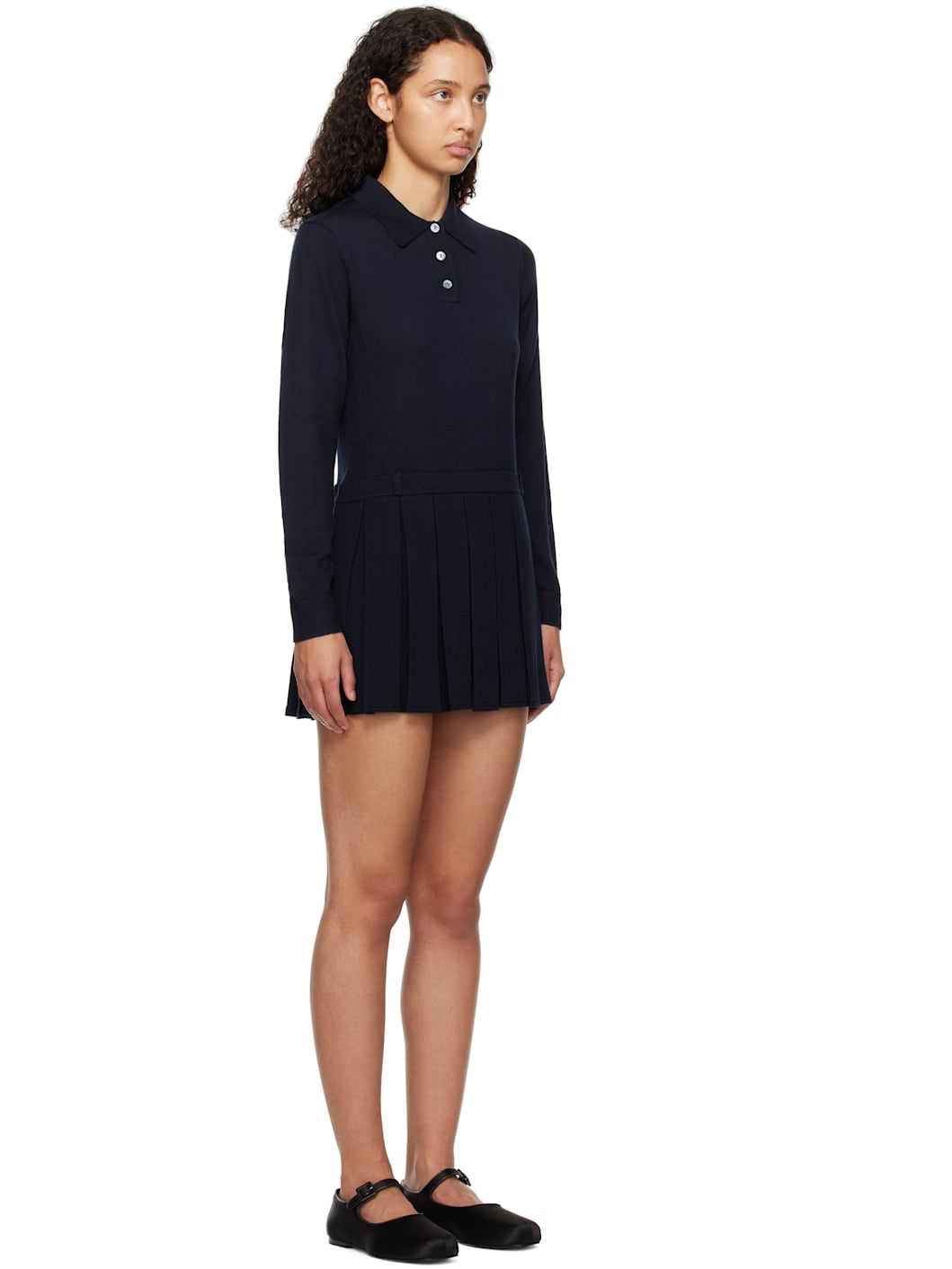 Navy Hague Sweater Minidress - 2
