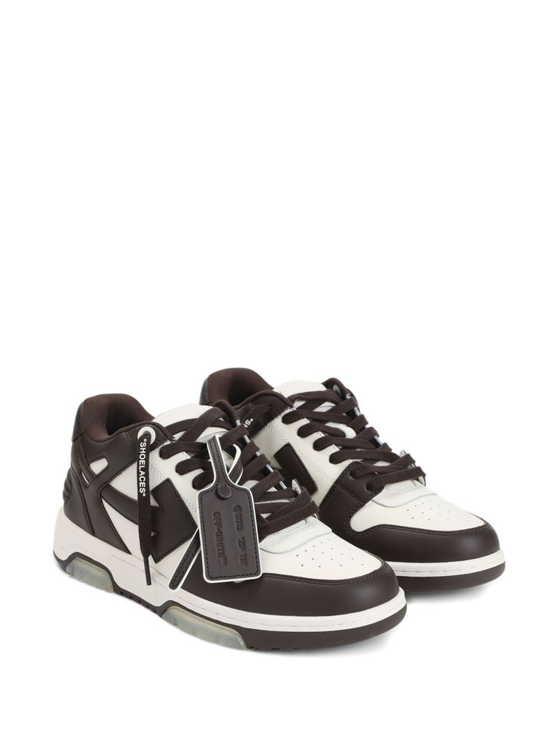 Off-White Our Of Office arrow-patch leather sneakers outlook