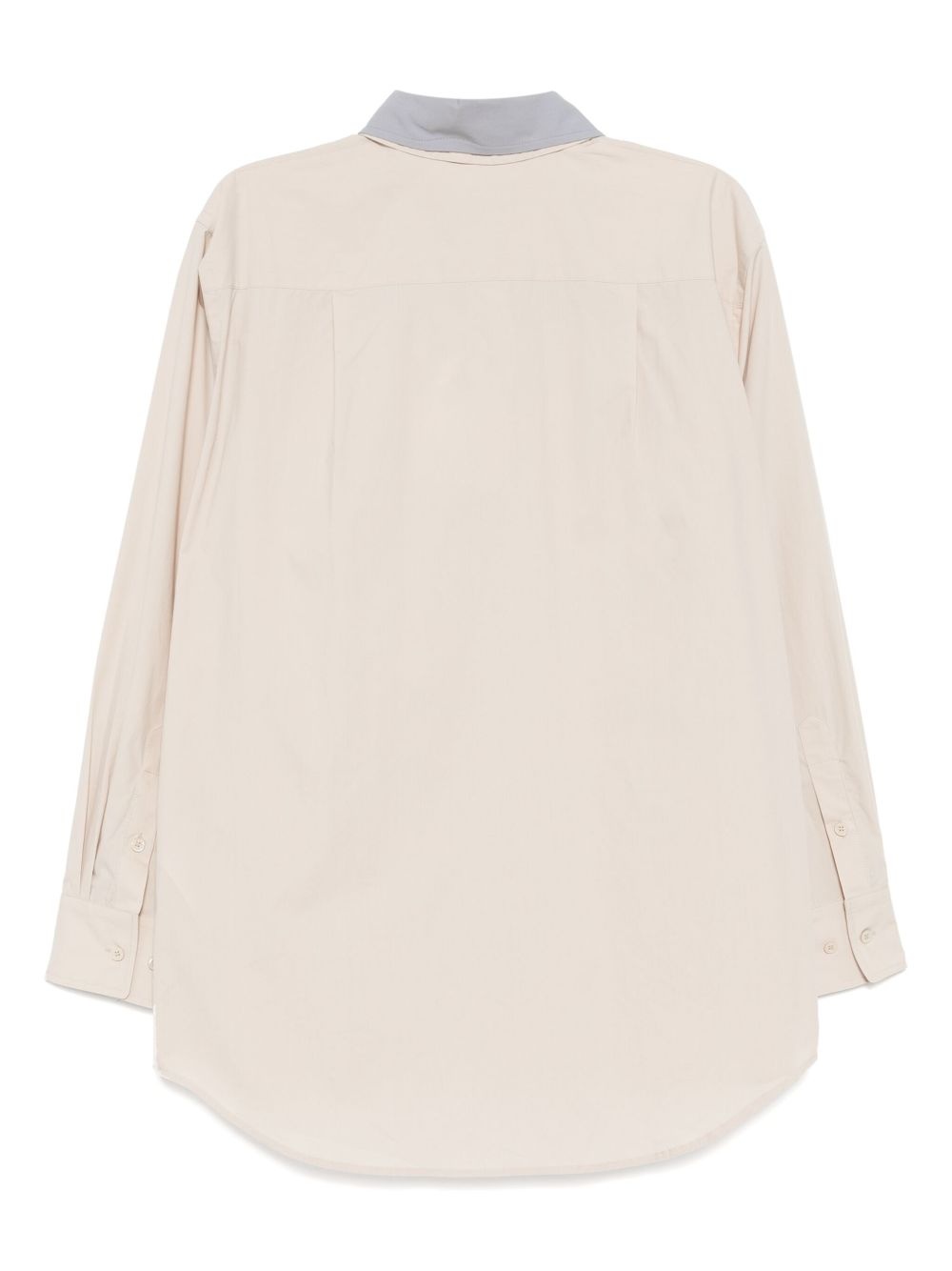 contrast double-collar shirt - 2