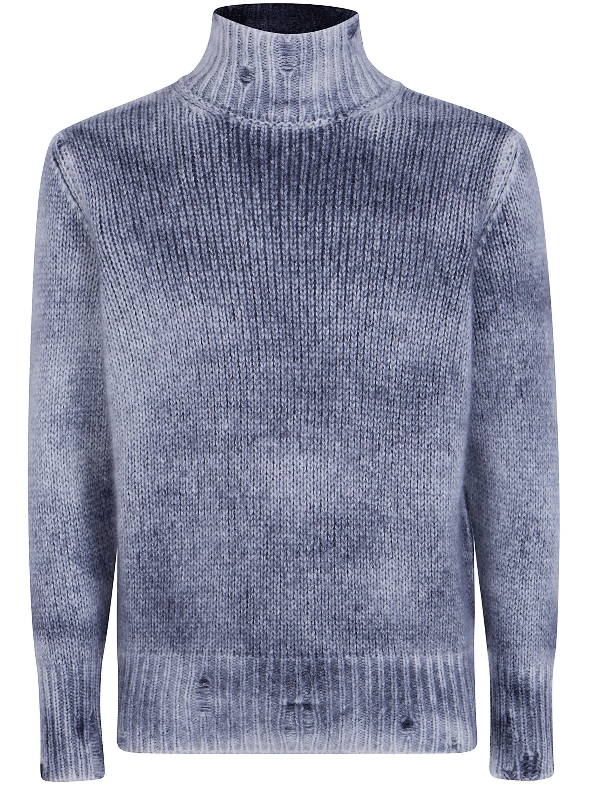 Sweater High Neck "Hand Painted Cashmere And Silk" - 1
