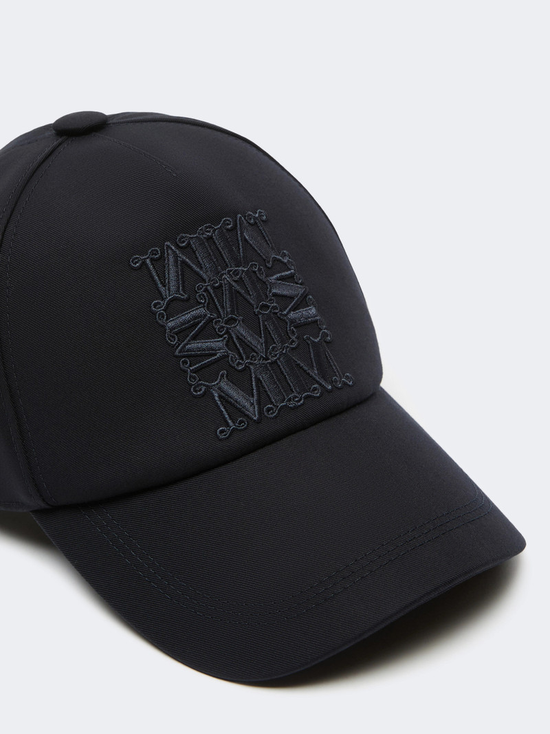 Max Mara SALMONE Gabardine water-repellent baseball cap - MIDNIGHTBLUE outlook