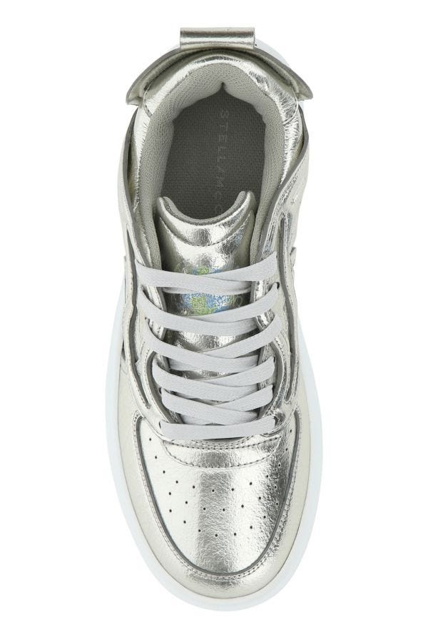 スニーカー Stella Mccartney Silver synthetic leather S-Wave sneakers Stella McCartney Silver Synthetic Leather S-wave Sneakers