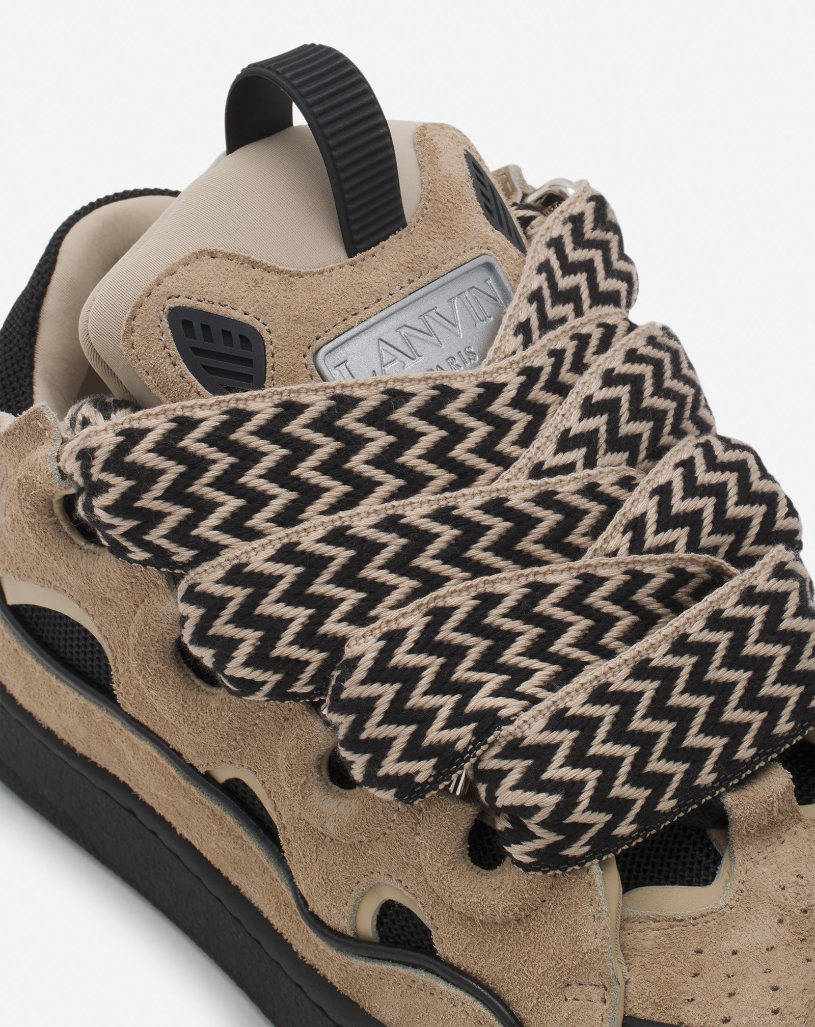 LEATHER CURB SNEAKERS - 5