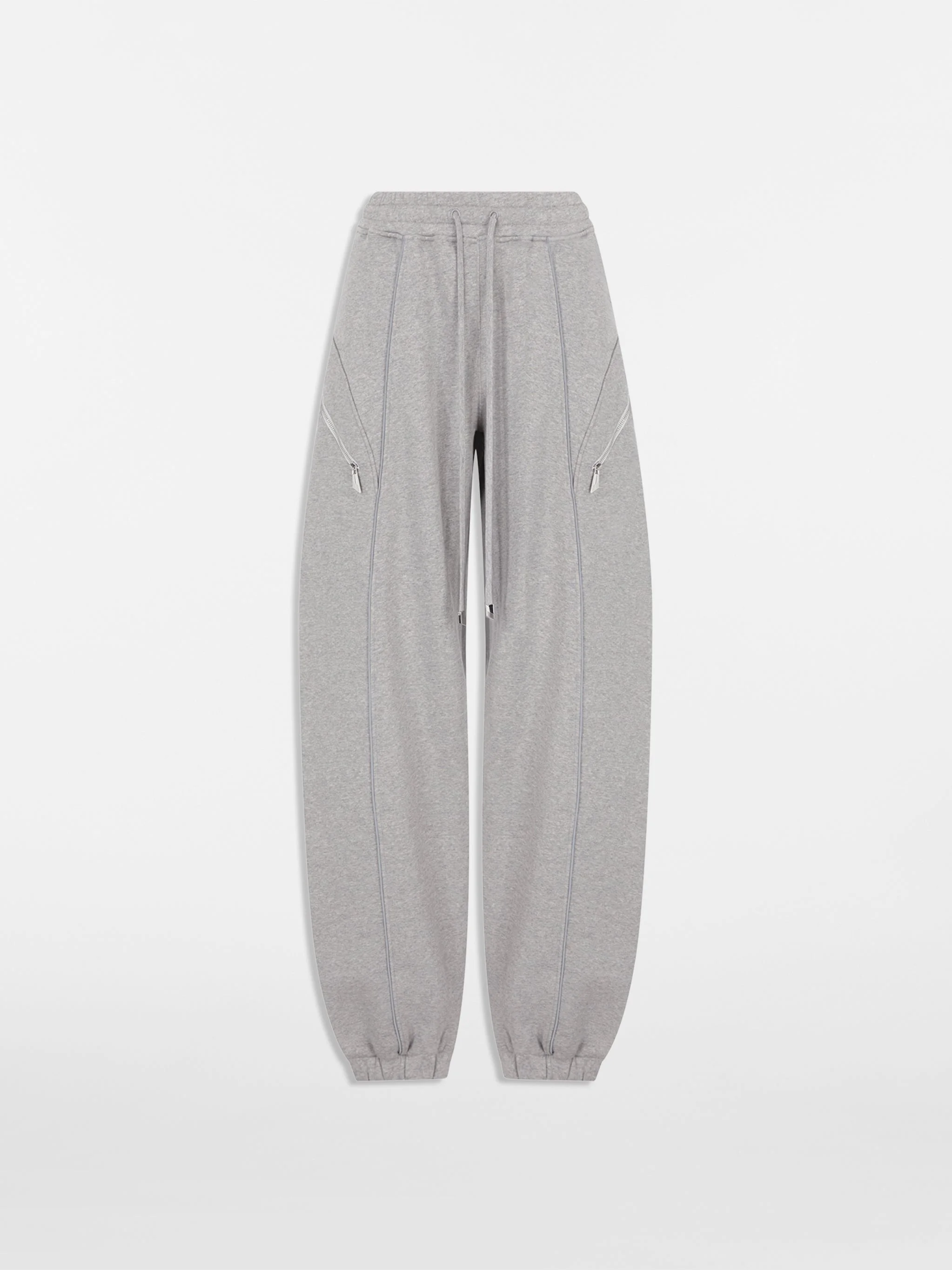 MELANGE GREY JOGGERS - 1