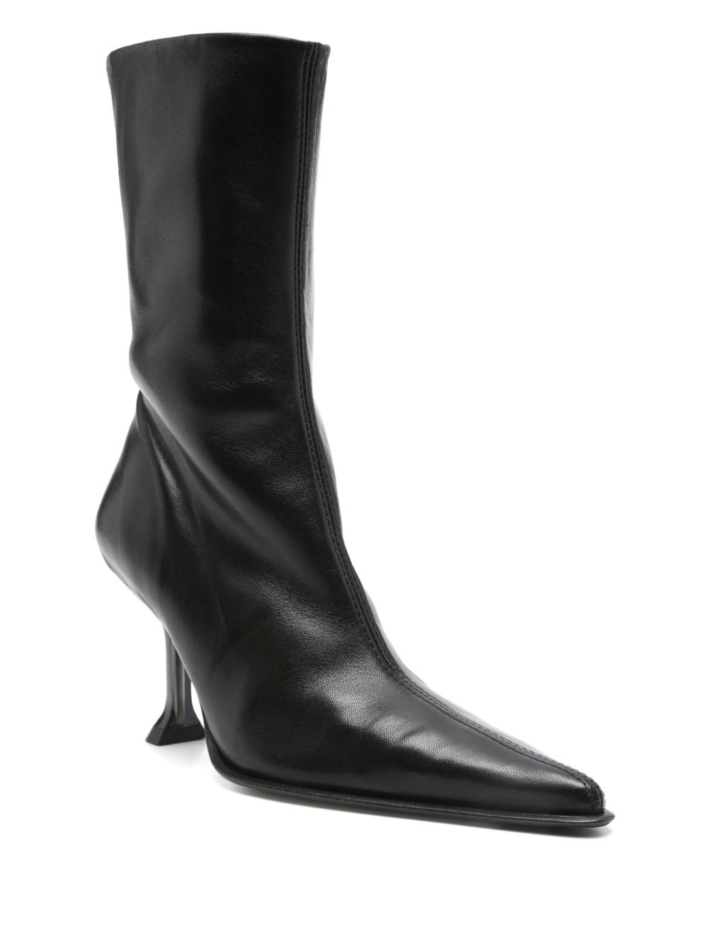 70mm leather boots - 2