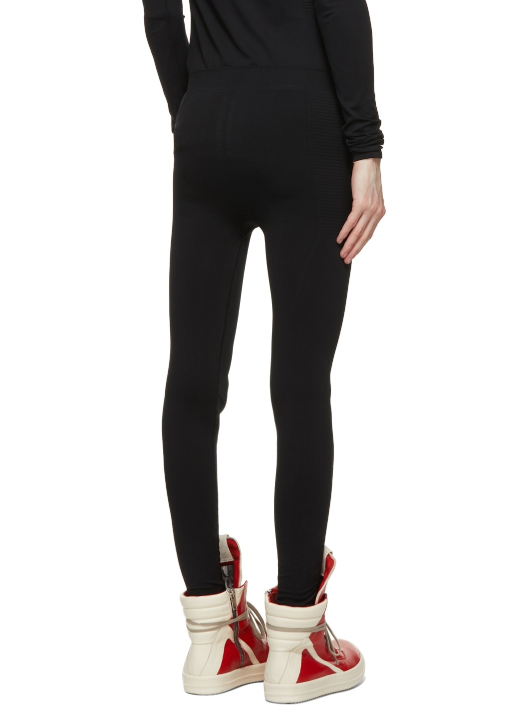 Black Rib Leggings - 3