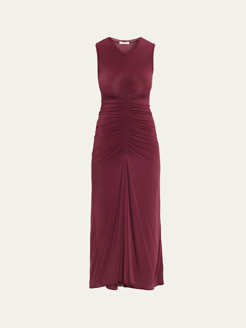 Gisela Sleeveless Ruched Jersey Dress 1