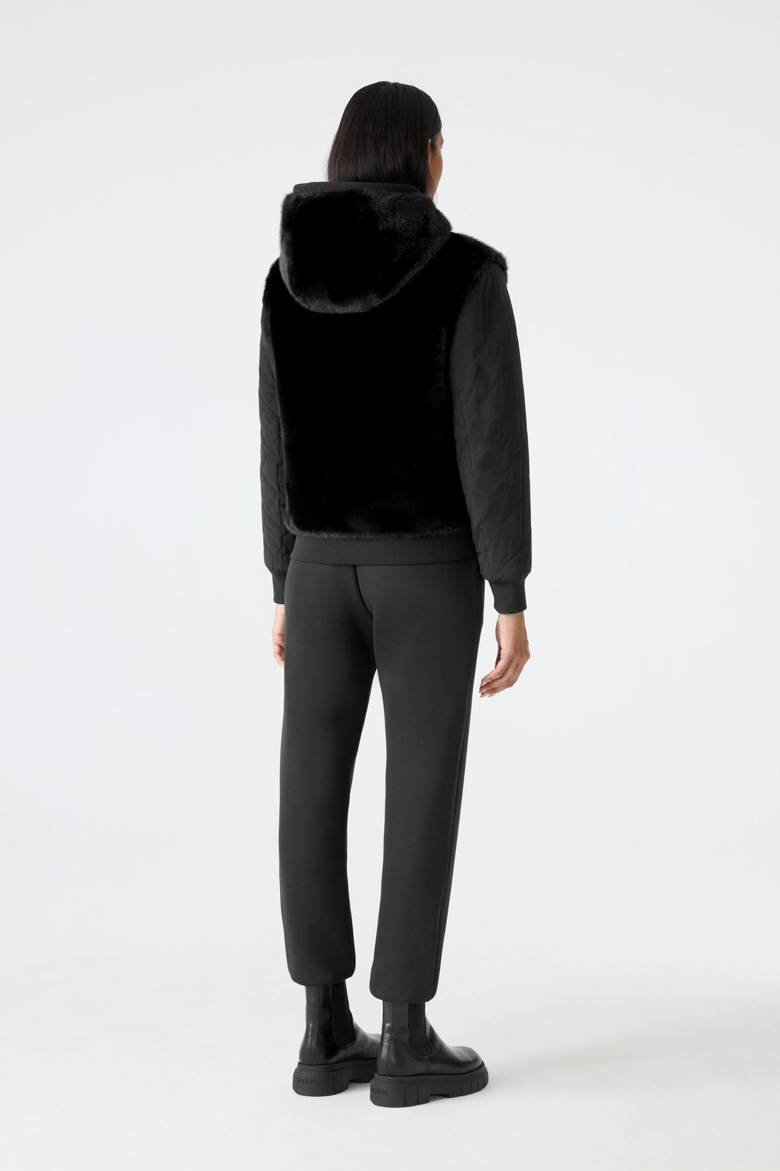 GWENDAL Reversible Faux Fur Hoodie - 4