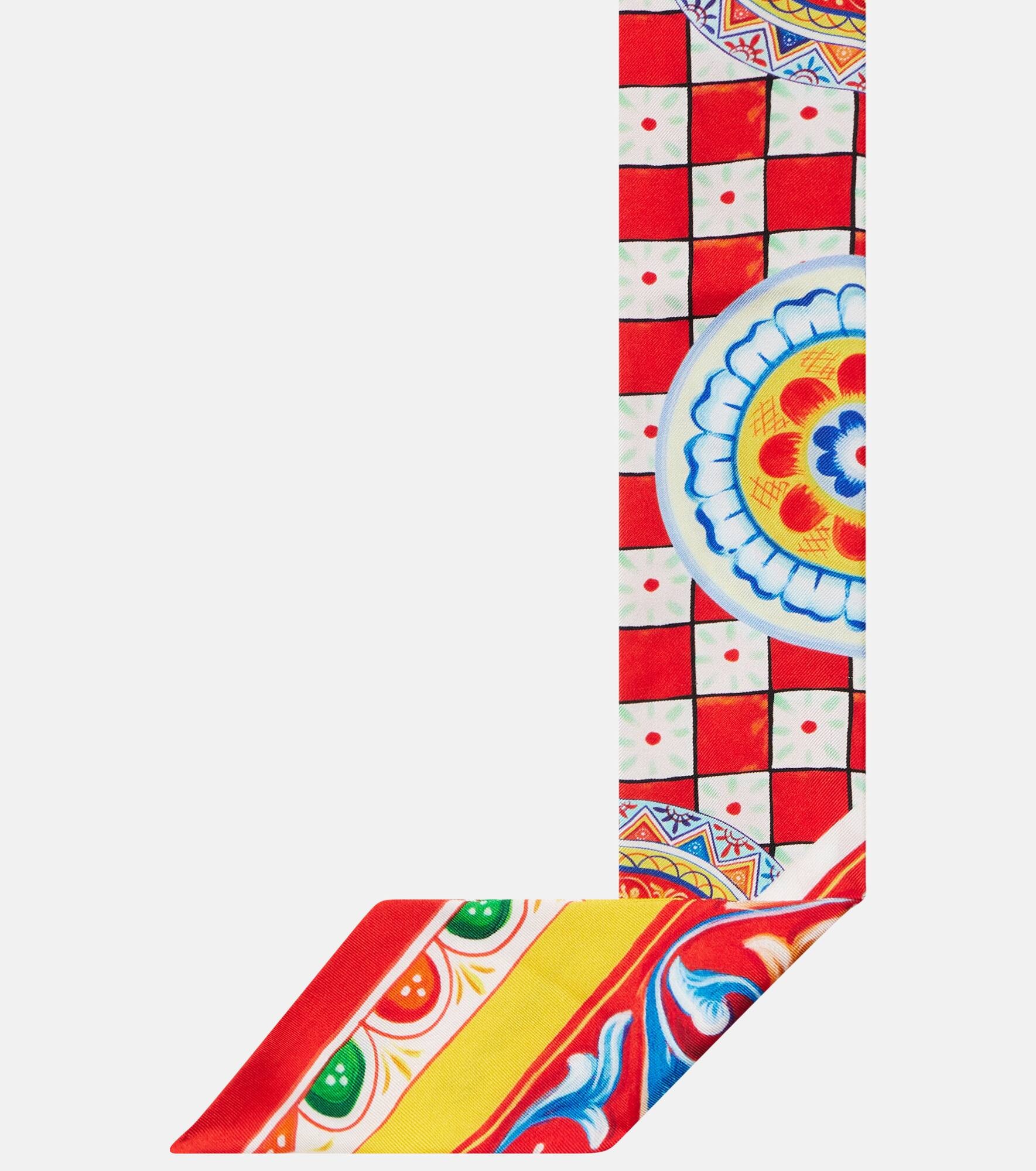 Carretto silk twill scarf - 5