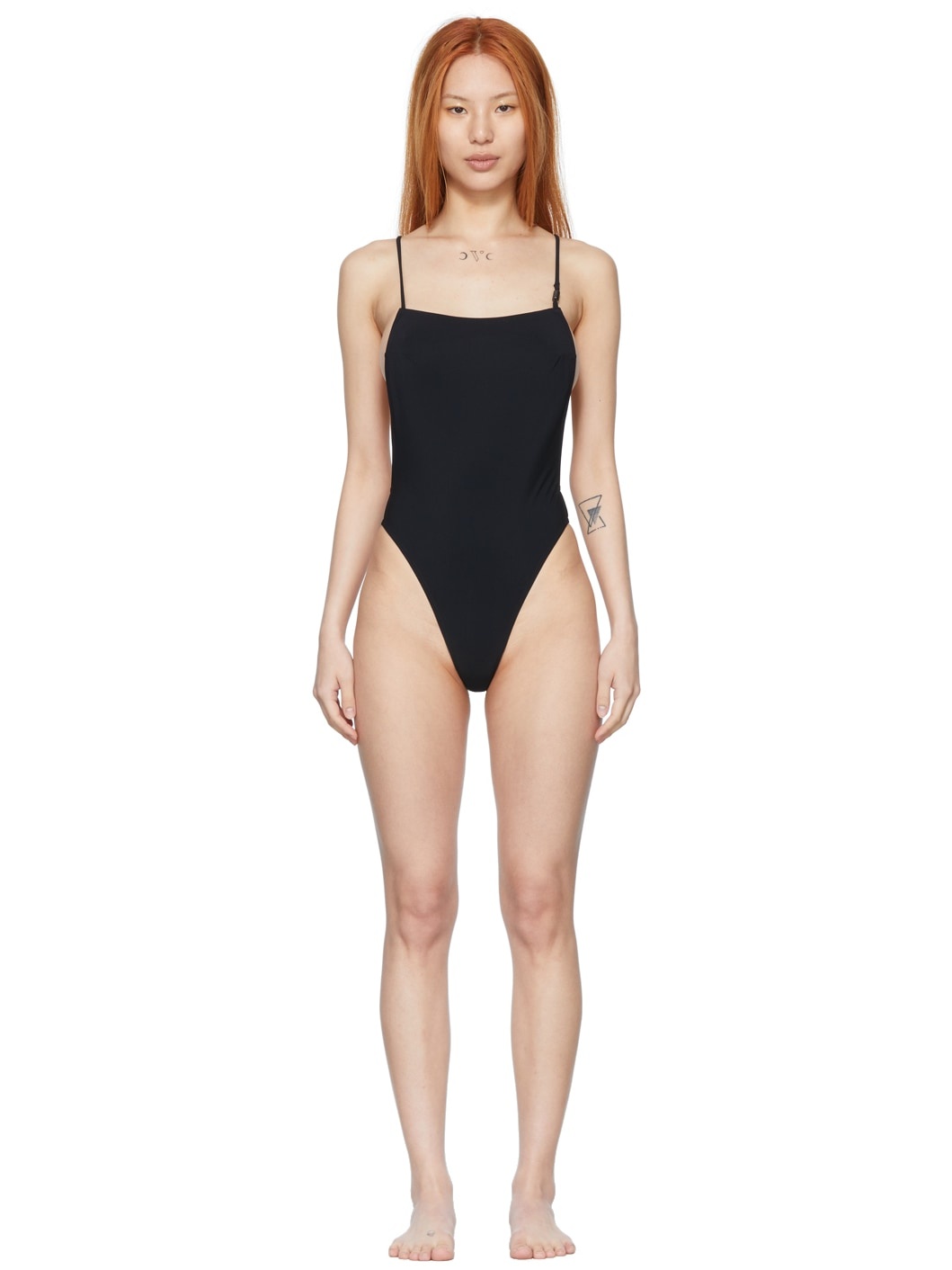 Black Escapist One-Piece Swimsuit - 1