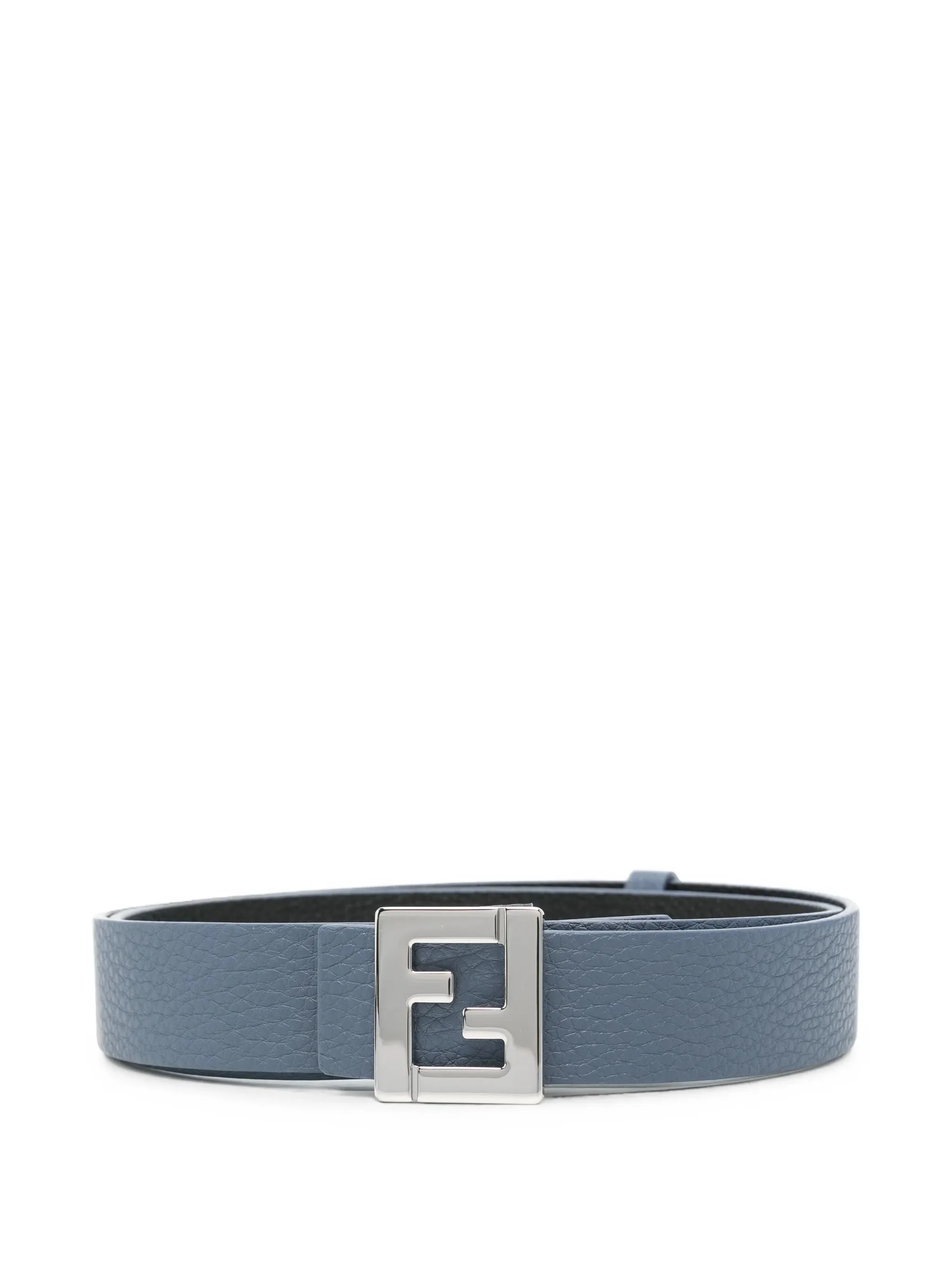 Fendi FF Buckle Grained Leather Belt - 1