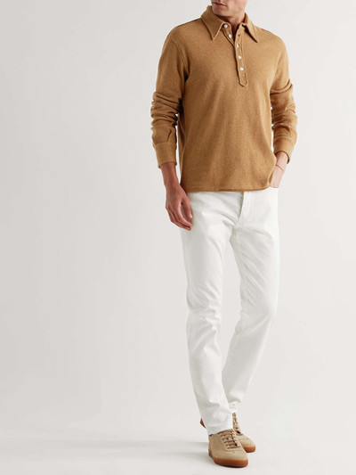 Tod's Logo-Appliquéd Wool-Blend Polo Shirt outlook