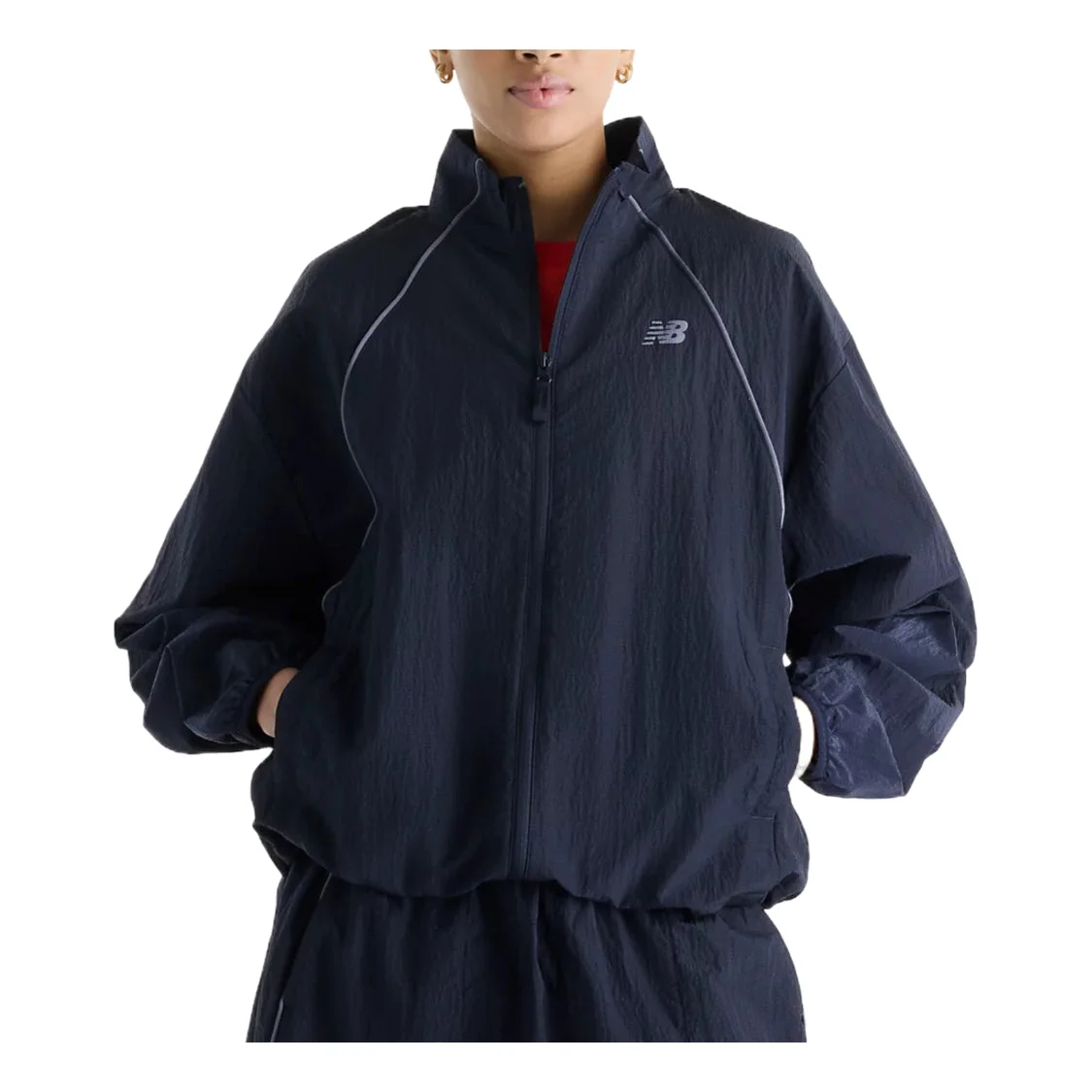 (WMNS) New Balance Newbalance Sport Legacy Jacket Asia Sizing 'Dark Blue' WJ6113KSDNT - 1