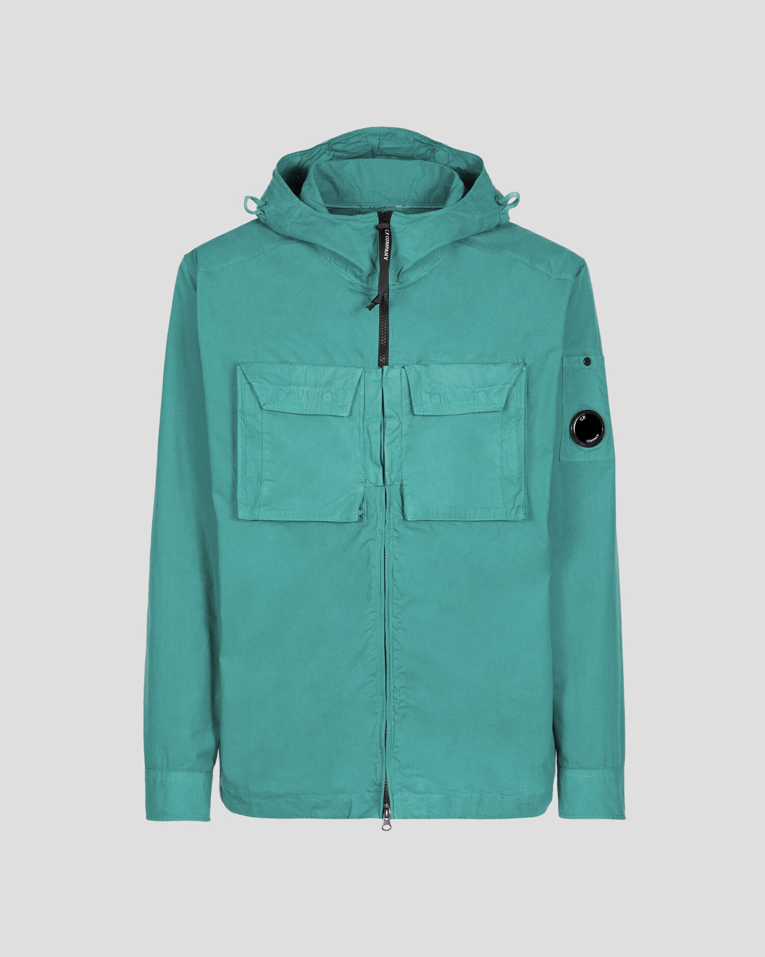 Heavy Popeline Emerized Hooded Shirt - 1