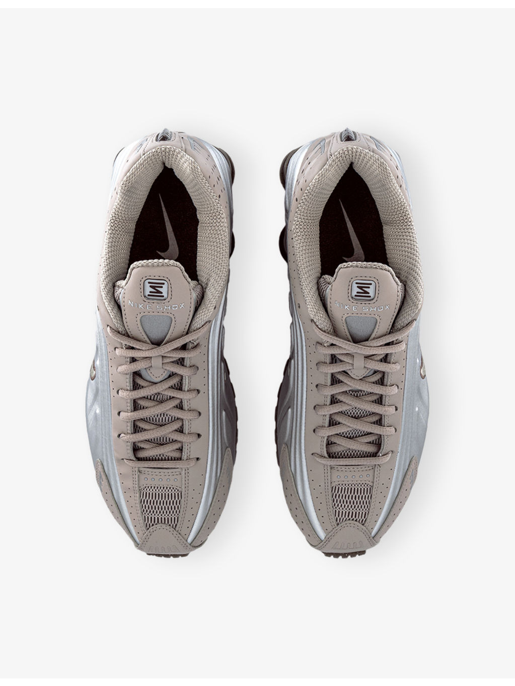 Shox R4 Leather Trainers - 2