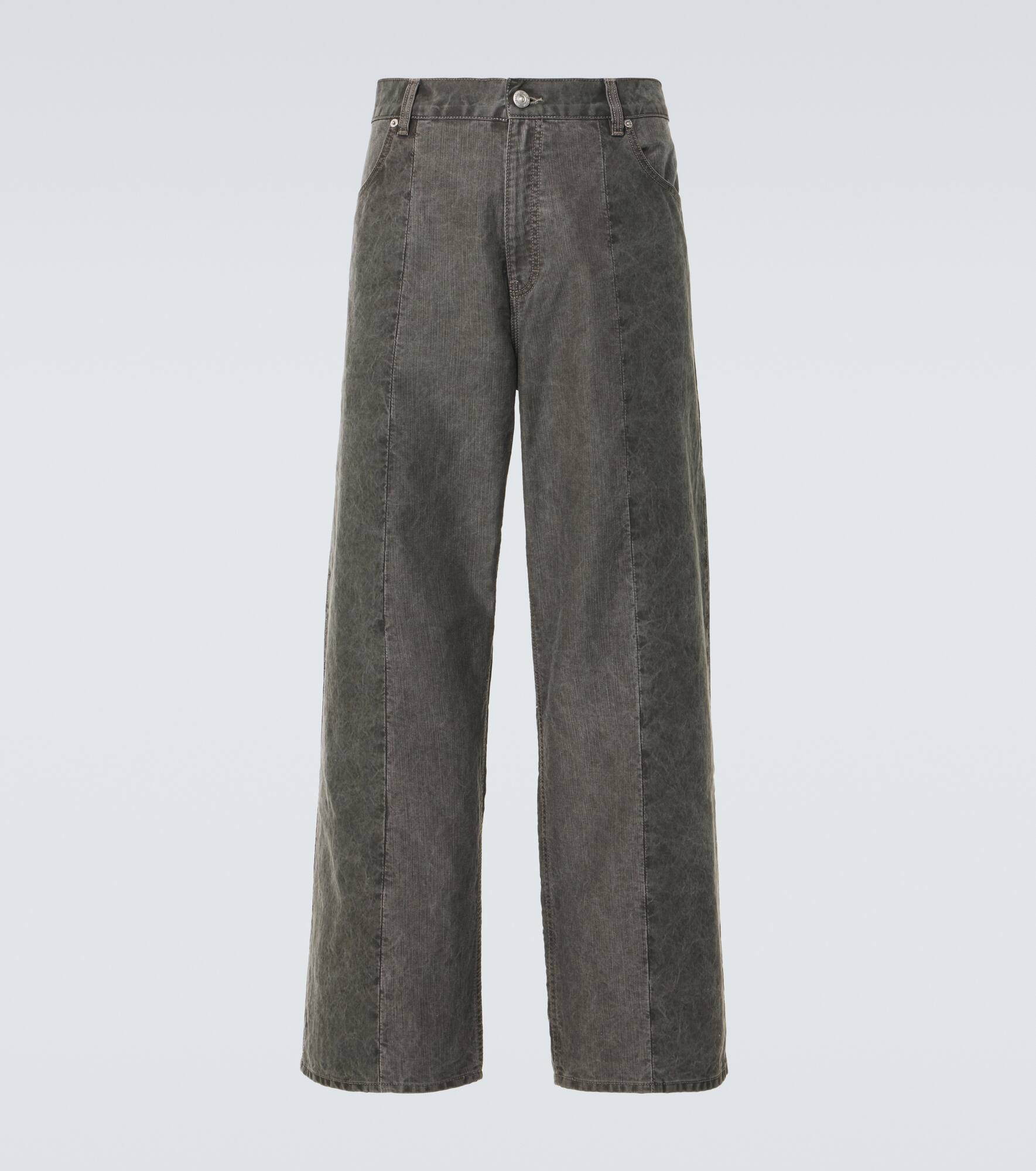 Fatigue Cut high-rise wide-leg jeans - 1