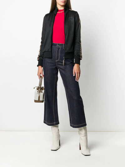 FENDI FF taped sleeve track jacket outlook