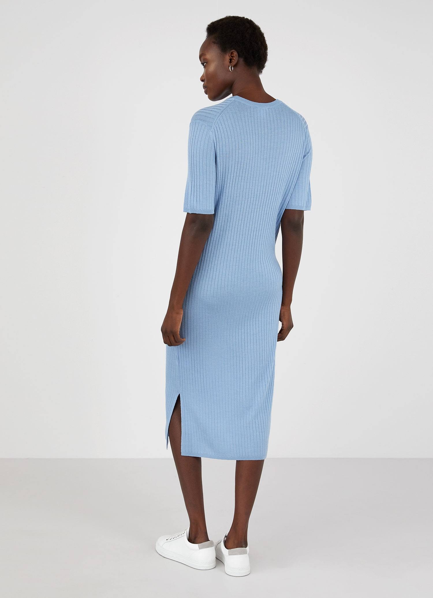 Rib Crew Dress - 3