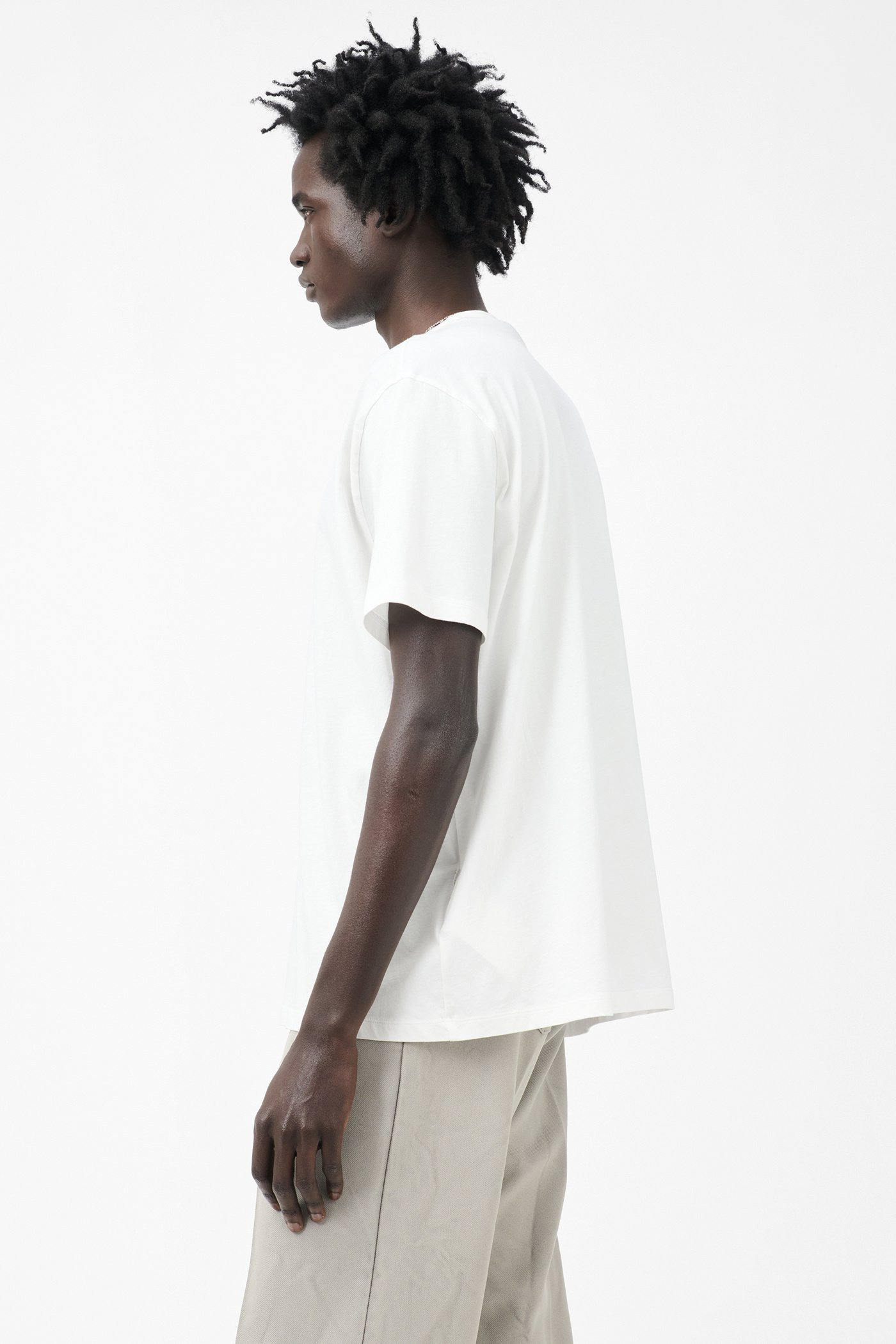 New Box T-Shirt White Clean Jersey - 4