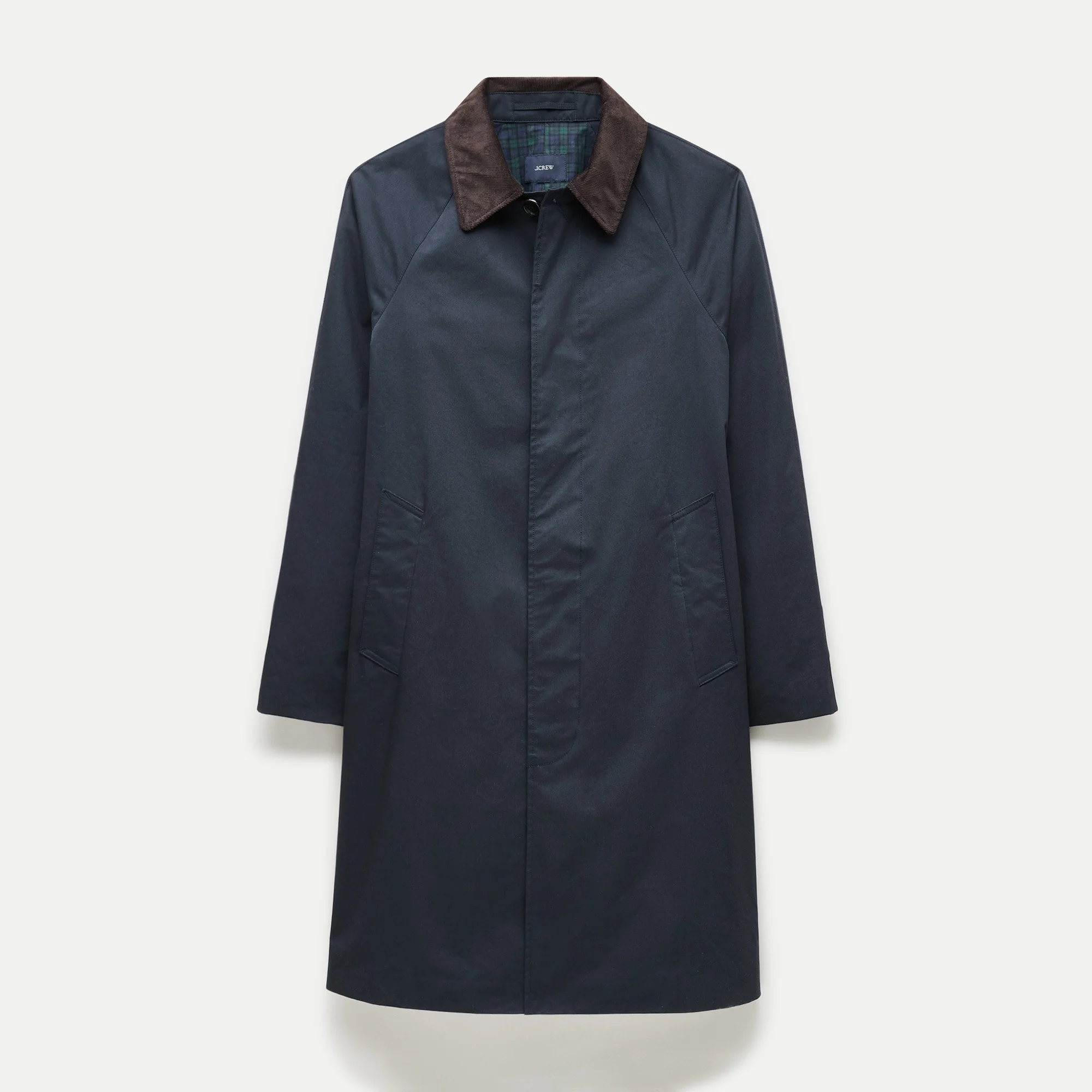 Balmacaan coat in cotton blend - 1