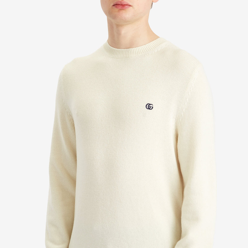 Gucci Monogram Wool Cashmere Crew Knit 5