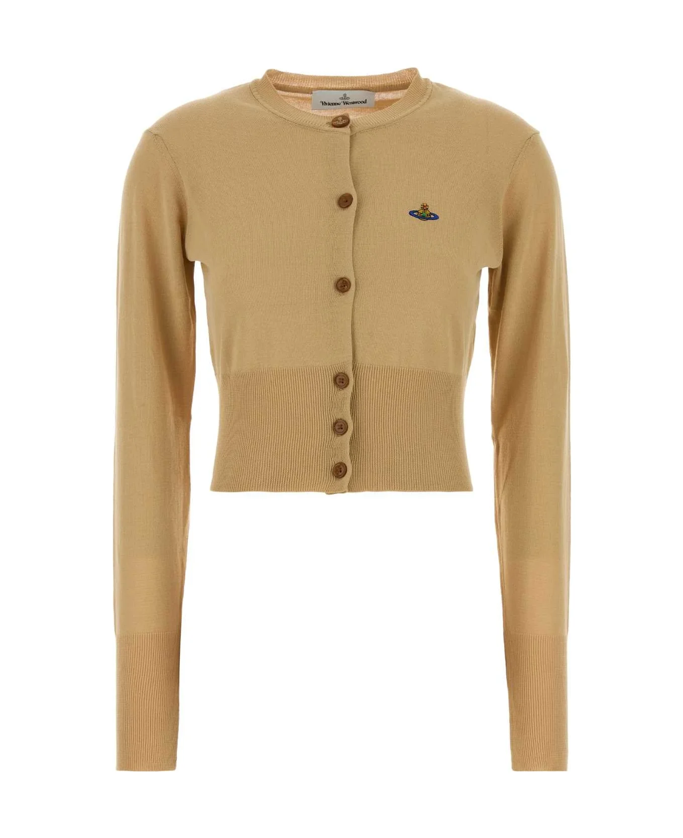 Camel Cotton Bea Cardigan - 1