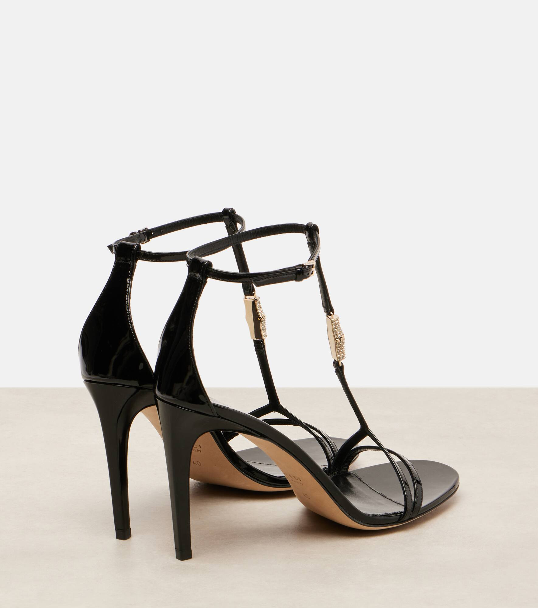 Embellished patent leather sandals - 2
