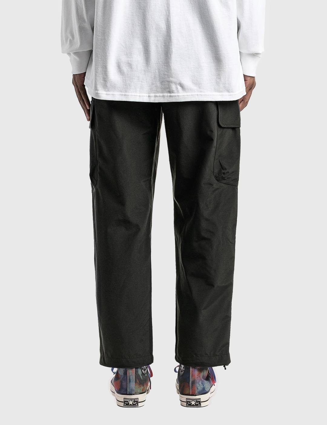 Solid Taped Seam Cargo Pants - 3