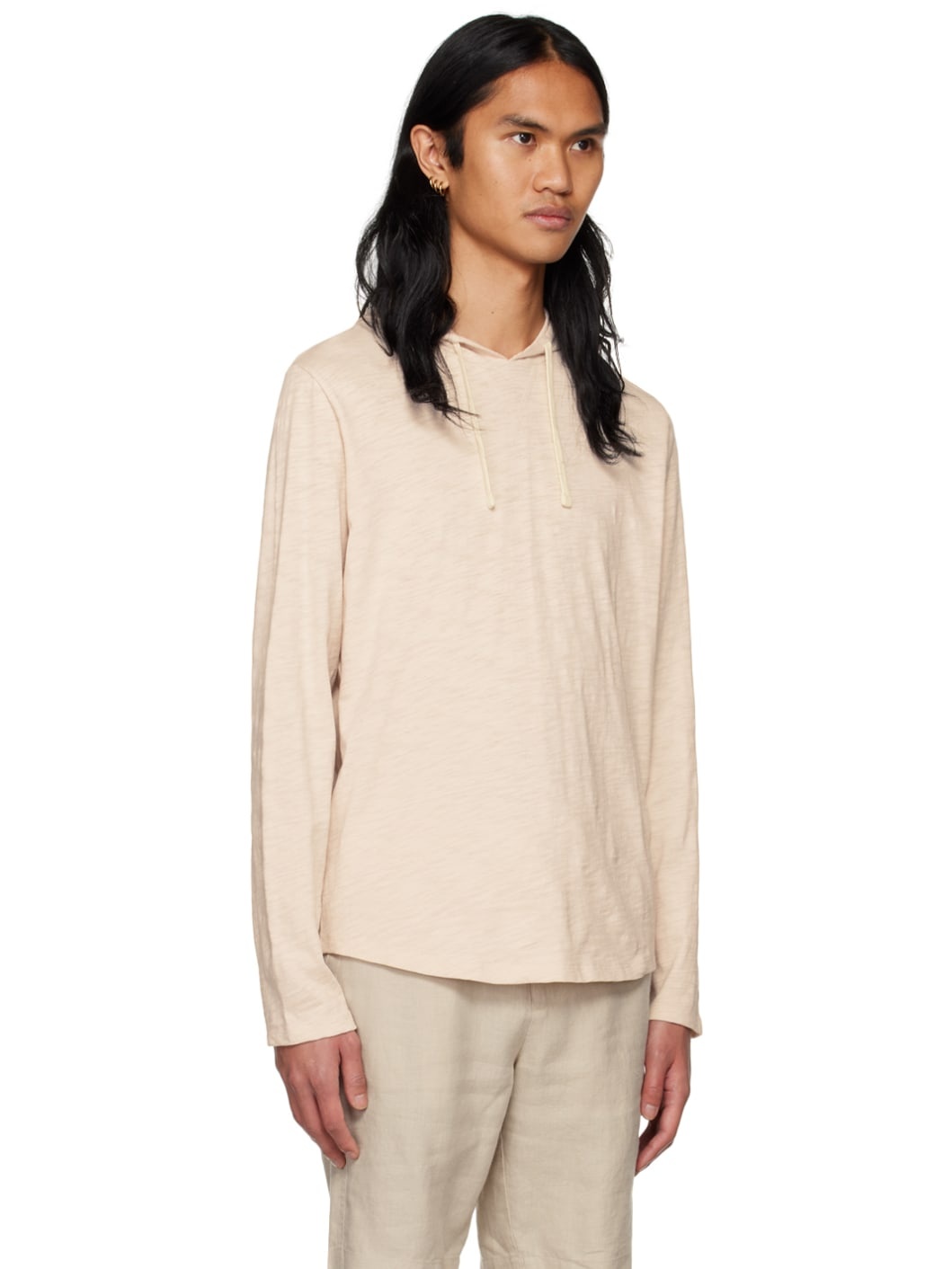 Pink Textured Hoodie - 2