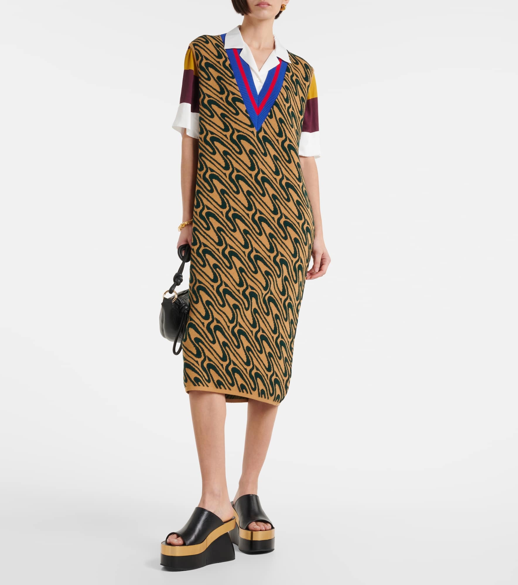 Intarsia midi dress - 2