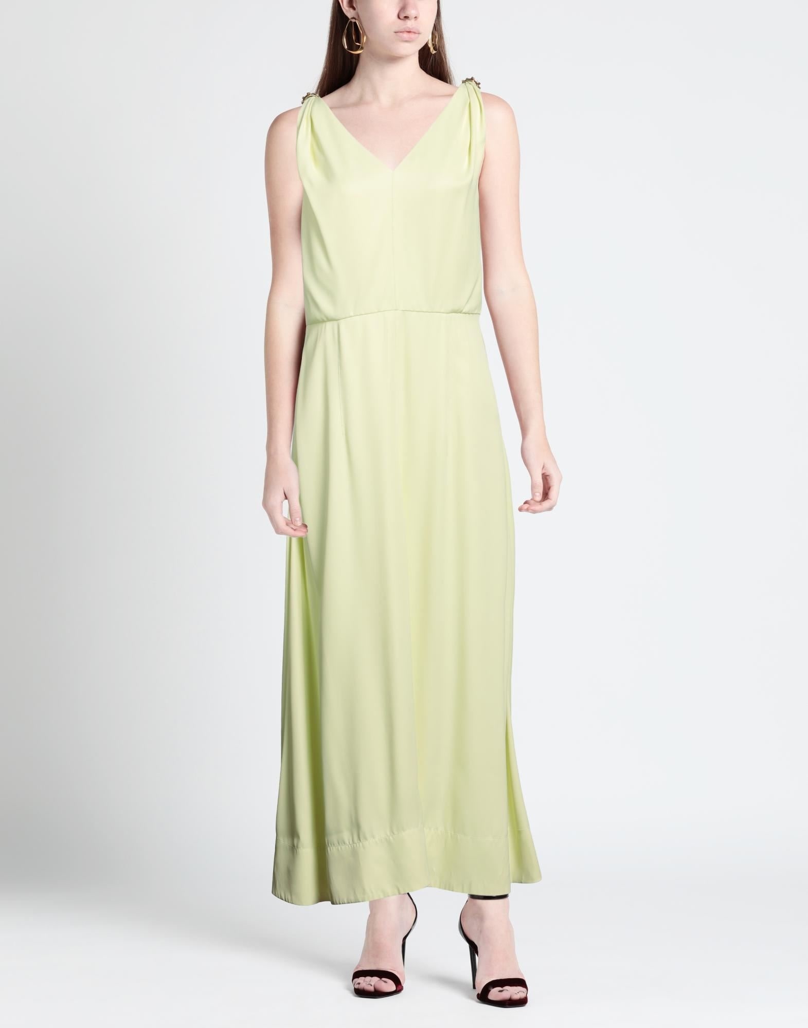 Acid green Women's Elegant Dress - 3