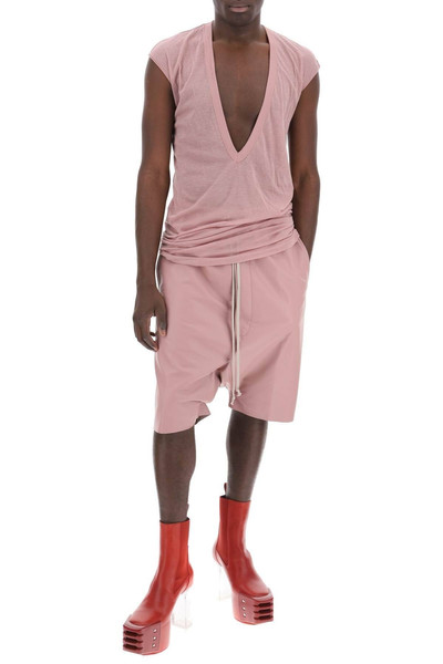 Rick Owens LEATHER BERMUDA SHORTS FOR outlook