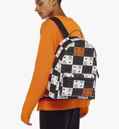 MCM Stark Backpack in Checkerboard Visetos outlook