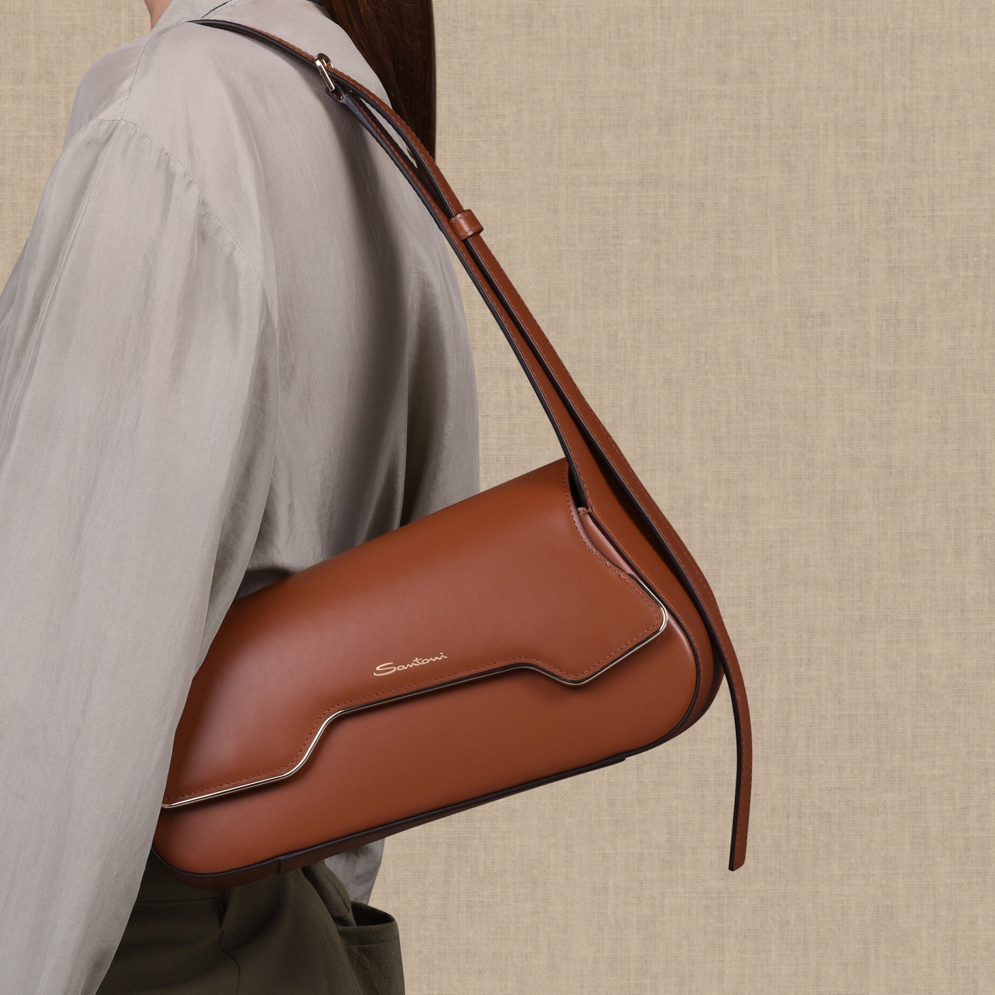 Brown leather ThePluto bag - 2