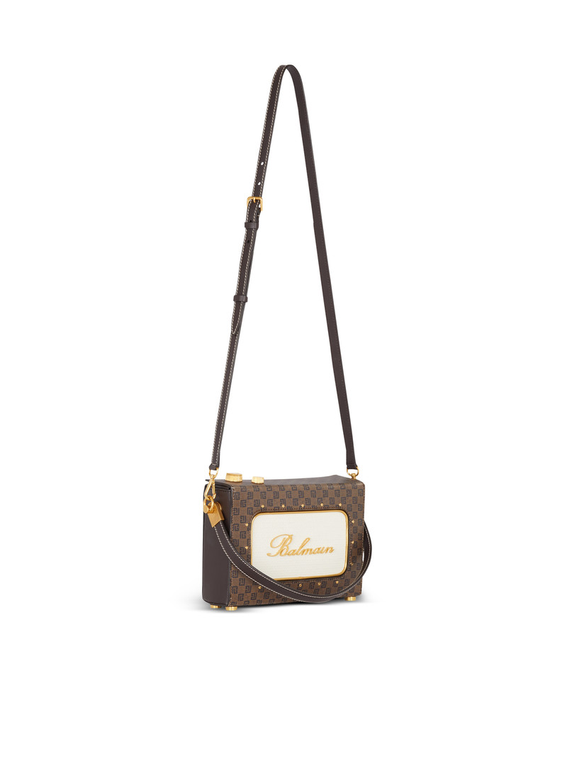 Balmain Radio monogram signature bag outlook