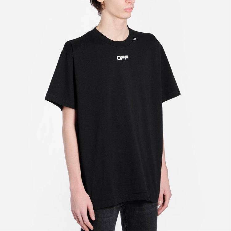 Off-White Painting Arrow Printing Short Sleeve Black OMAA038G20JER0031088 - 4