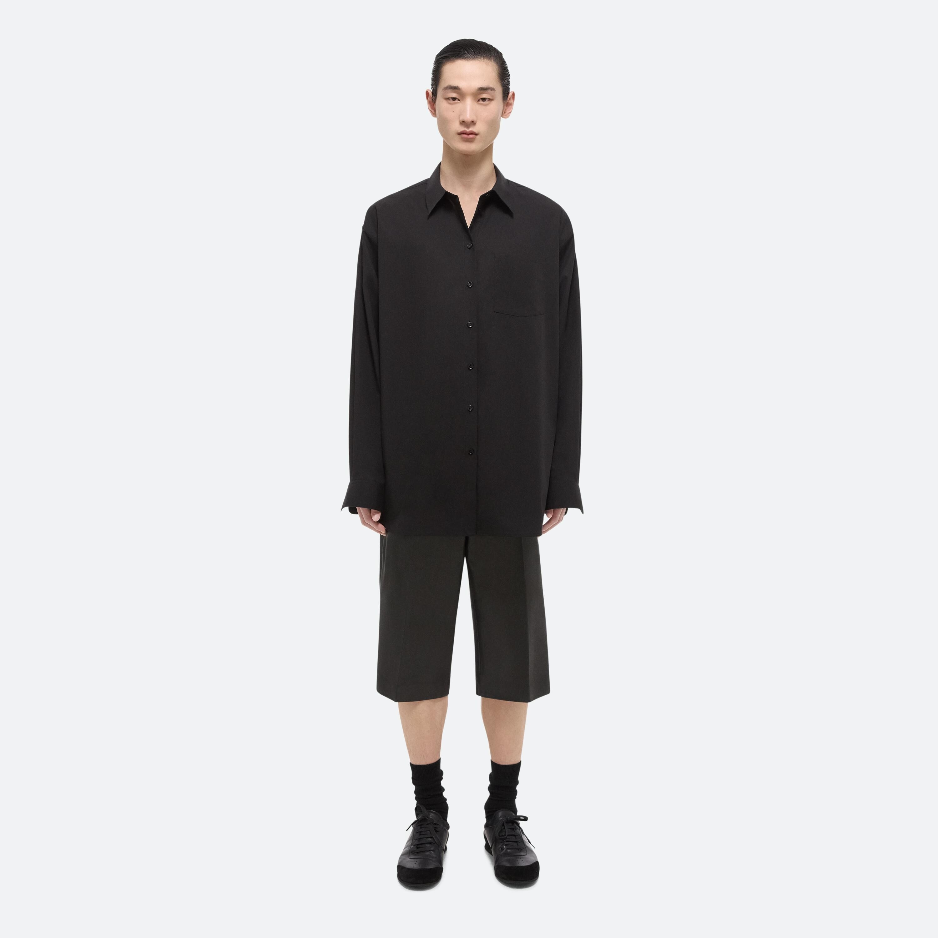 OVERSIZED SHIRT SOFT BROAD POPLIN - 4
