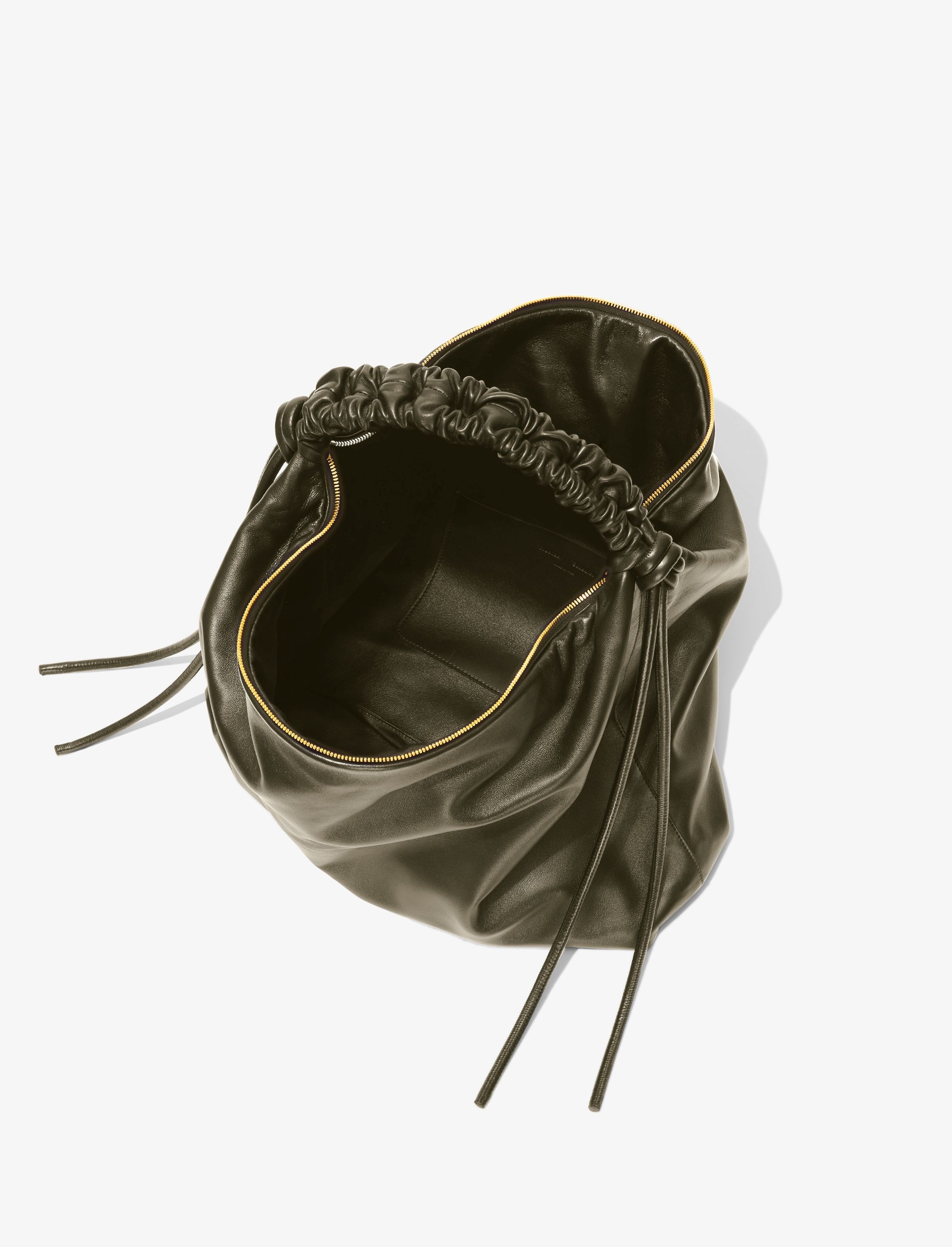 Large Drawstring Shoulder Bag - 5